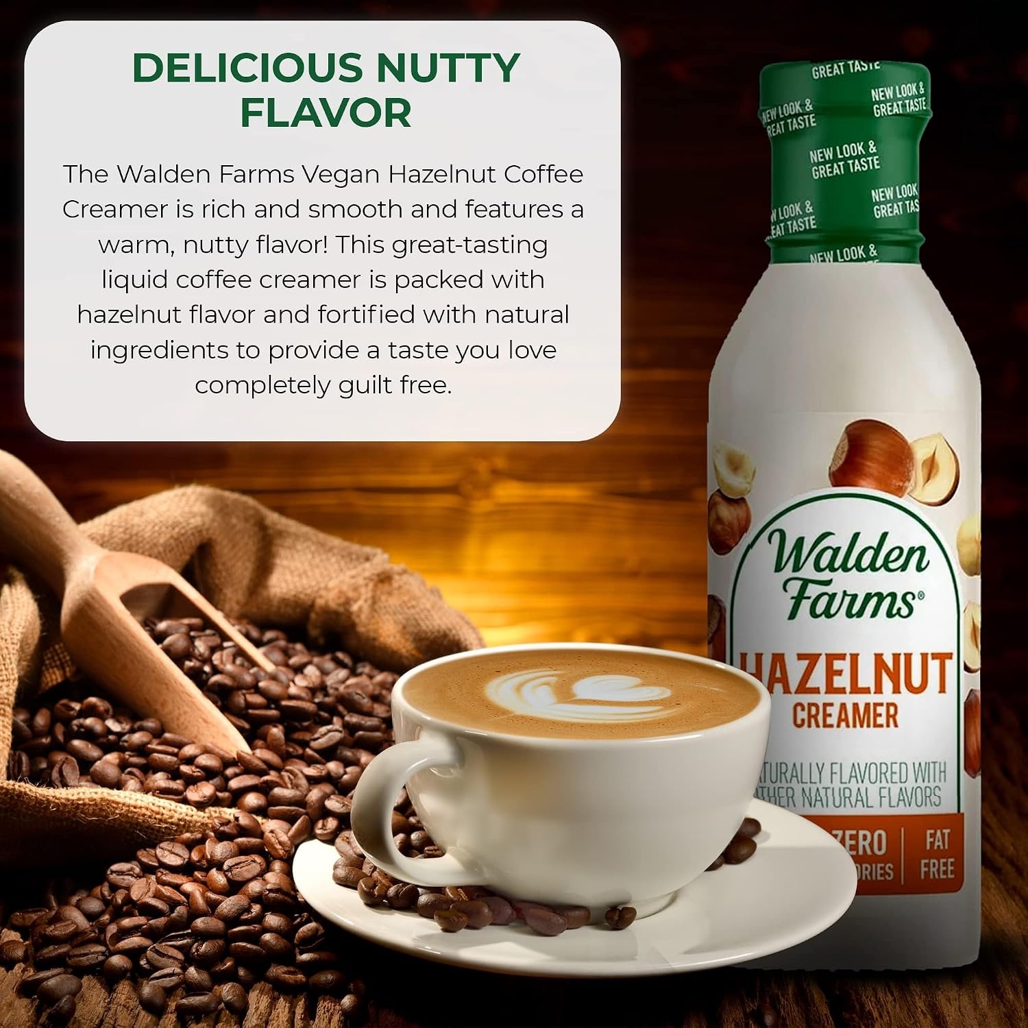 image:imageWalden Farms CalorieFree Hazelnut Coffee Creamer 12 Ounce Pack of 6