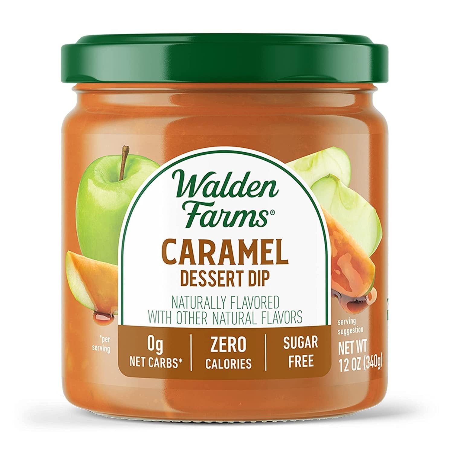 image:imageWalden Farms Caramel Dessert Dip Zero Calorie Sugar Free Keto amp Fat Free Sweet Topping for Apples Desserts amp More 2Pack 12 oz BottlesCaramel