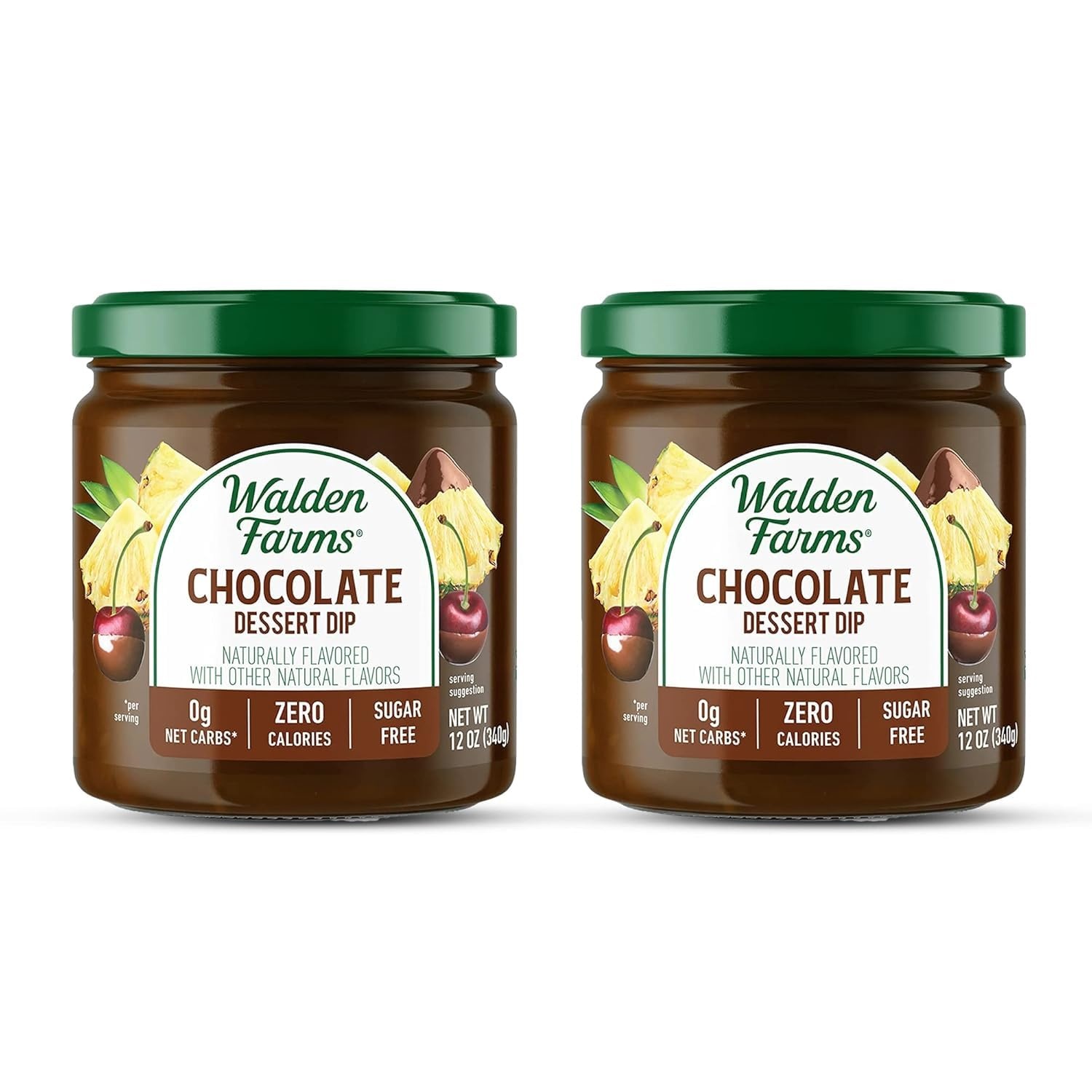 image:imageWalden Farms Caramel Dessert Dip Zero Calorie Sugar Free Keto amp Fat Free Sweet Topping for Apples Desserts amp More 2Pack 12 oz BottlesChocolate