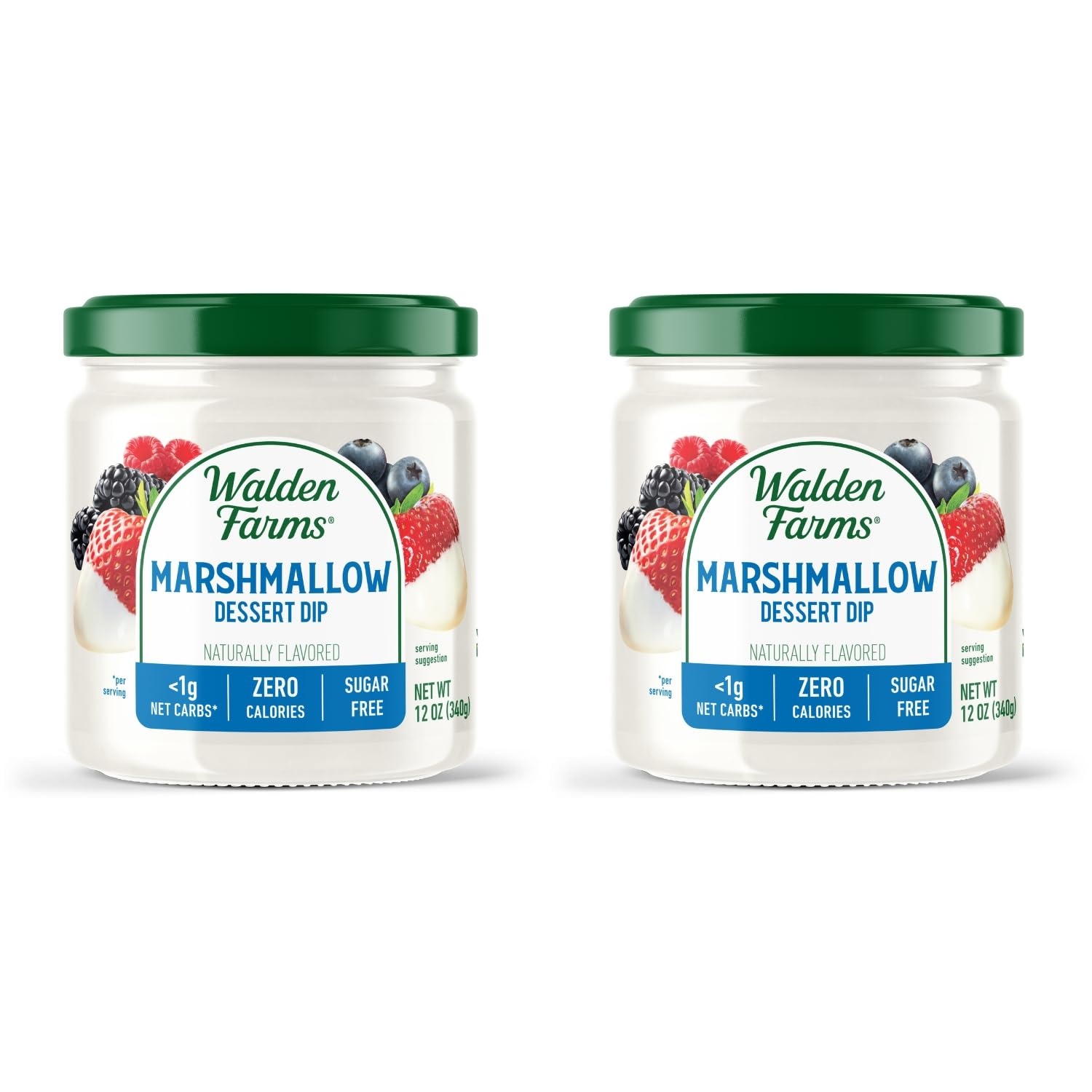 image:imageWalden Farms Caramel Dessert Dip Zero Calorie Sugar Free Keto amp Fat Free Sweet Topping for Apples Desserts amp More 2Pack 12 oz BottlesMarshmallow