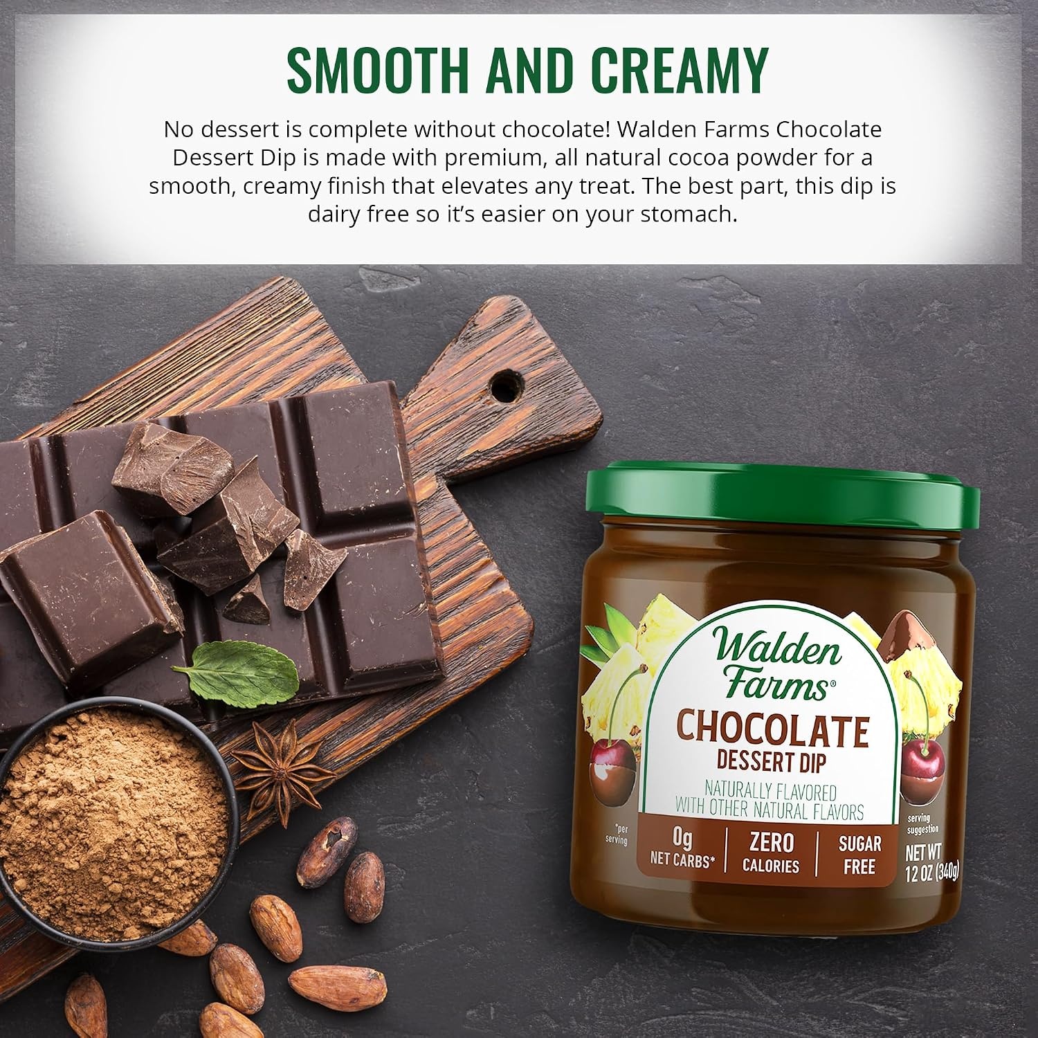 image:imageWalden Farms Caramel Dessert Dip Zero Calorie Sugar Free Keto amp Fat Free Sweet Topping for Apples Desserts amp More 2Pack 12 oz BottlesVariety Of Chocolate Marshmallow