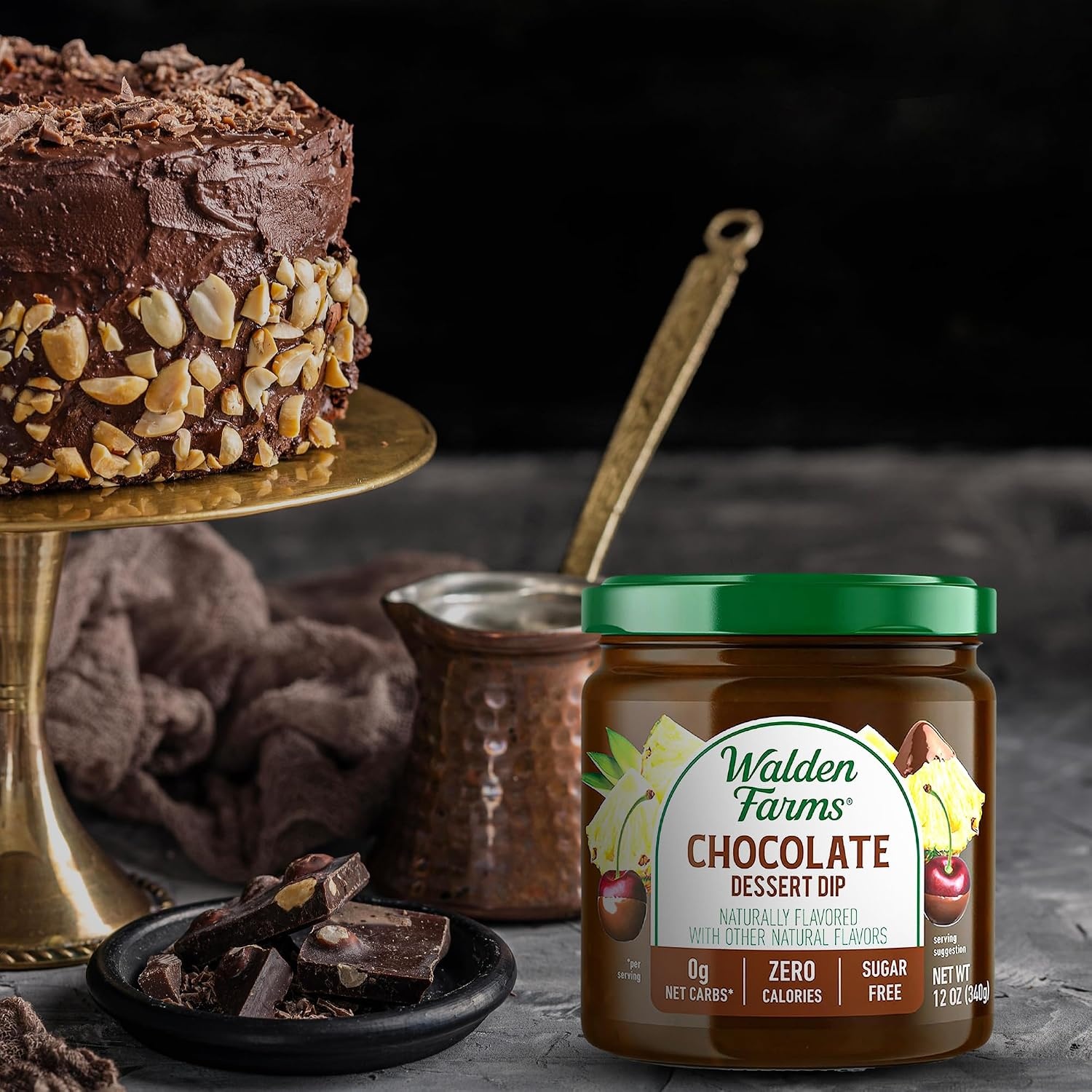 image:imageWalden Farms Caramel Dessert Dip Zero Calorie Sugar Free Keto amp Fat Free Sweet Topping for Apples Desserts amp More 2Pack 12 oz BottlesVariety Of Chocolate Marshmallow