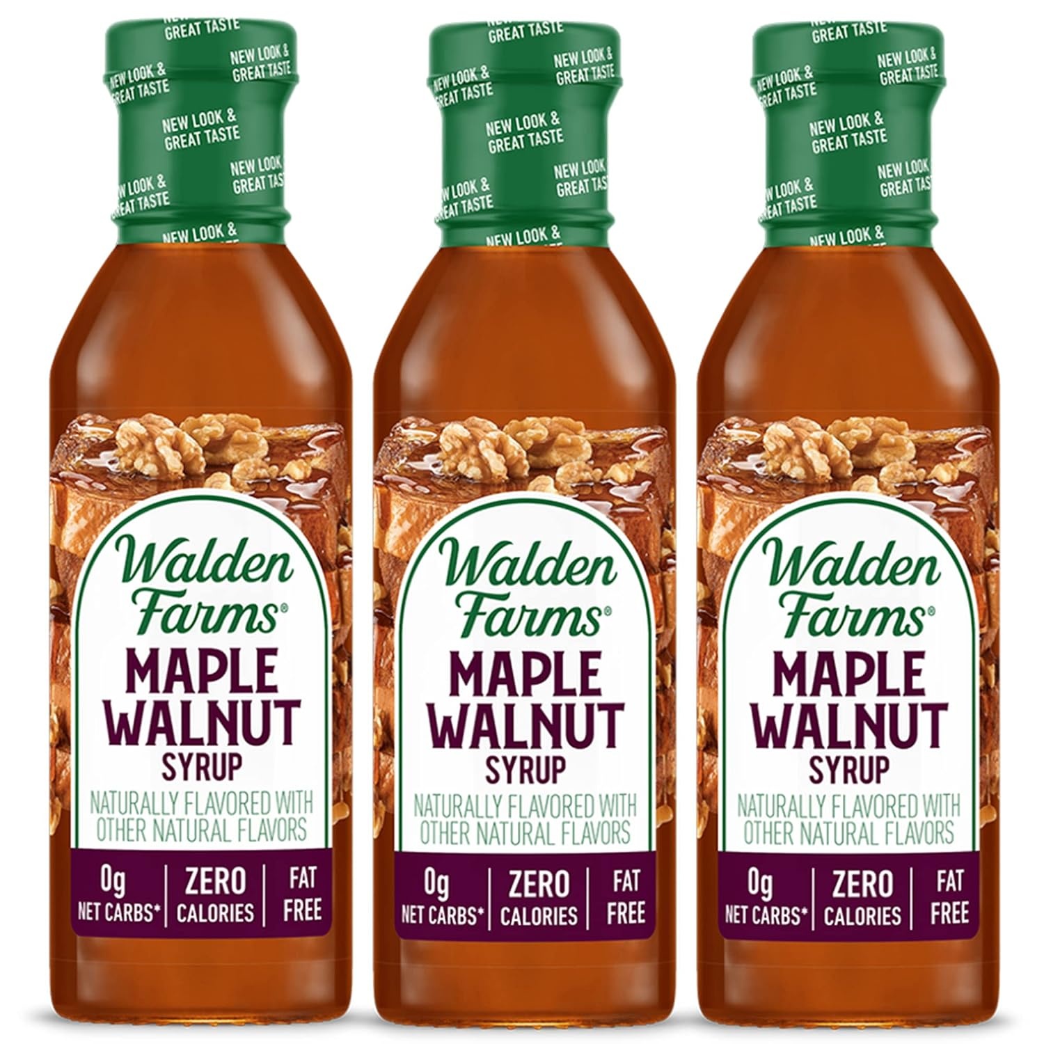 image:imageWalden Farms Caramel Syrup Perfect for Coffee Desserts Ice Cream Zero Calorie SugarFree Low Carb KetoFriendly GlutenFree Vegan 12 oz BottleMaple Walnut