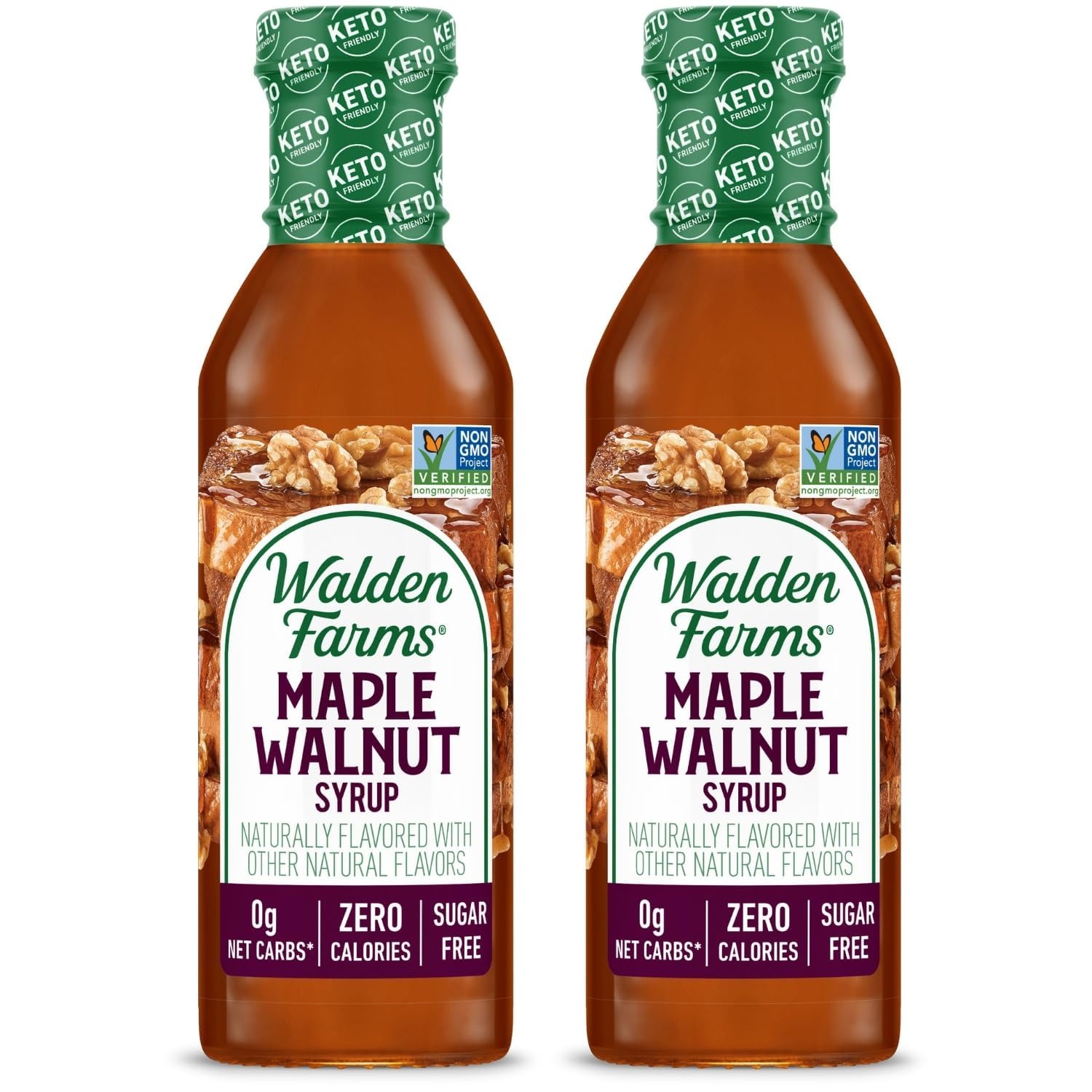 image:imageWalden Farms Caramel Syrup Perfect for Coffee Desserts Ice Cream Zero Calorie SugarFree Low Carb KetoFriendly GlutenFree Vegan 12 oz BottleMaple Walnut