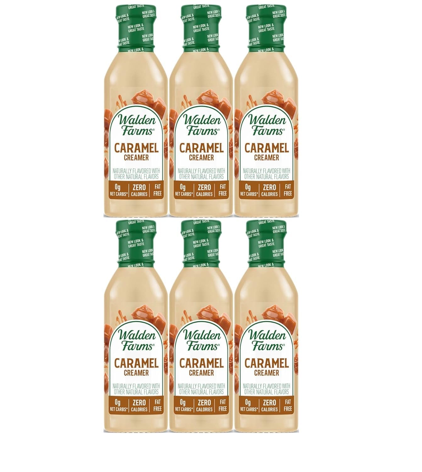 image:imageWalden Farms Coffee Creamers Variety Pack Original Sweet Cream Mocha Hazelnut amp French Vanilla Zero Calorie DairyFree Low Carb KetoFriendly SugarFree 5Pack 12 oz BottlesCaramel