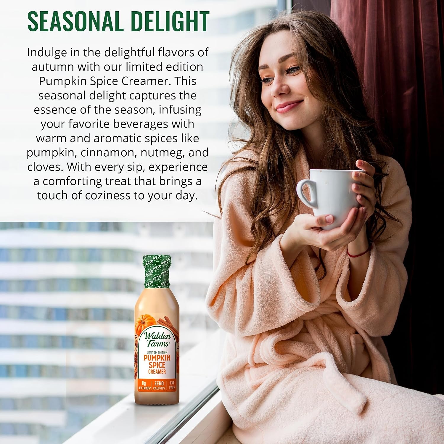 image:imageWalden Farms Coffee Creamers Variety Pack Original Sweet Cream Mocha Hazelnut amp French Vanilla Zero Calorie DairyFree Low Carb KetoFriendly SugarFree 5Pack 12 oz BottlesPumpkin Spice