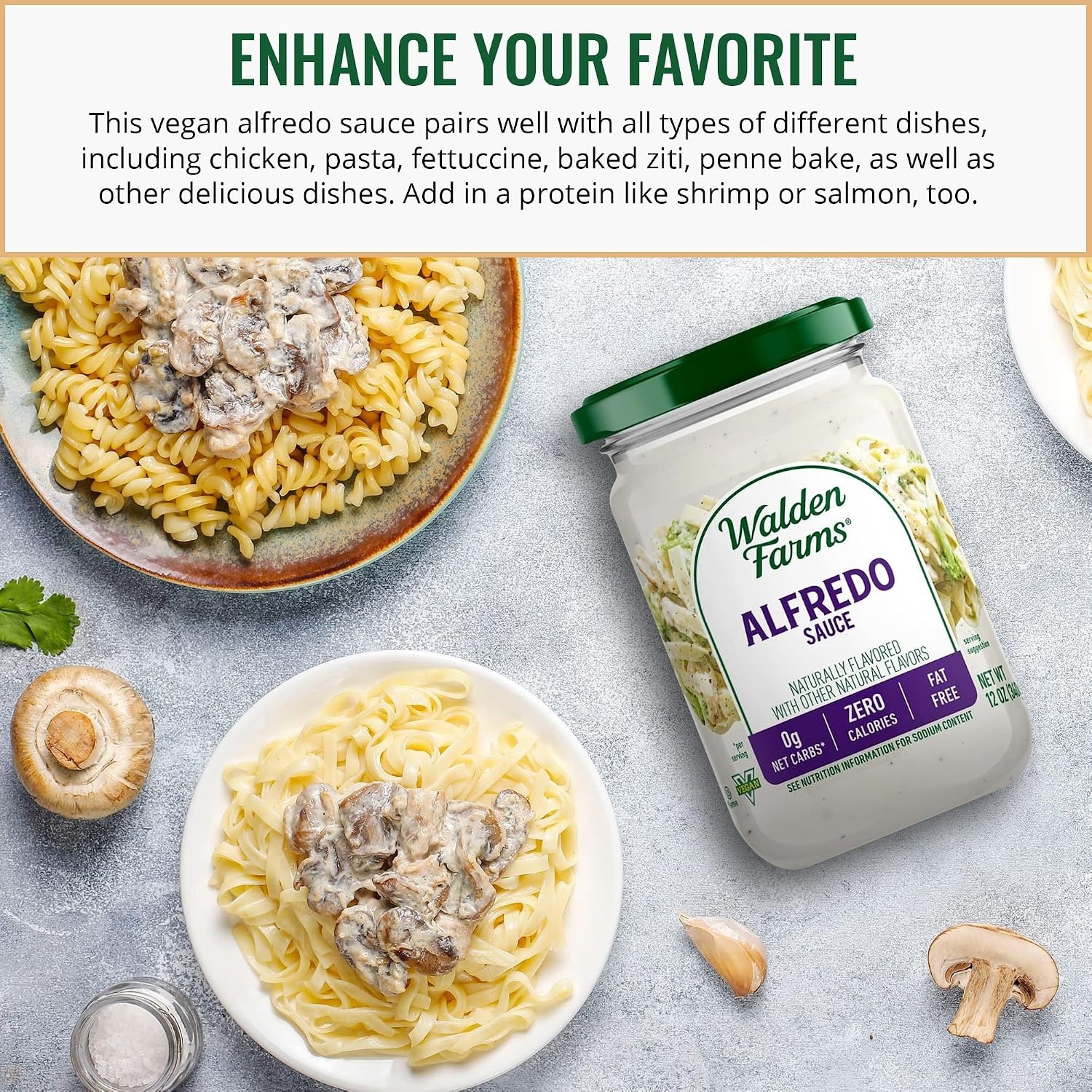 image:imageWalden Farms Hickory Smoked BBQ Sauce Zero Calorie Sugar Free Keto amp No Carb Gourmet Marinade for Chicken Ribs Pork amp More 12 oz BottleAlfredo