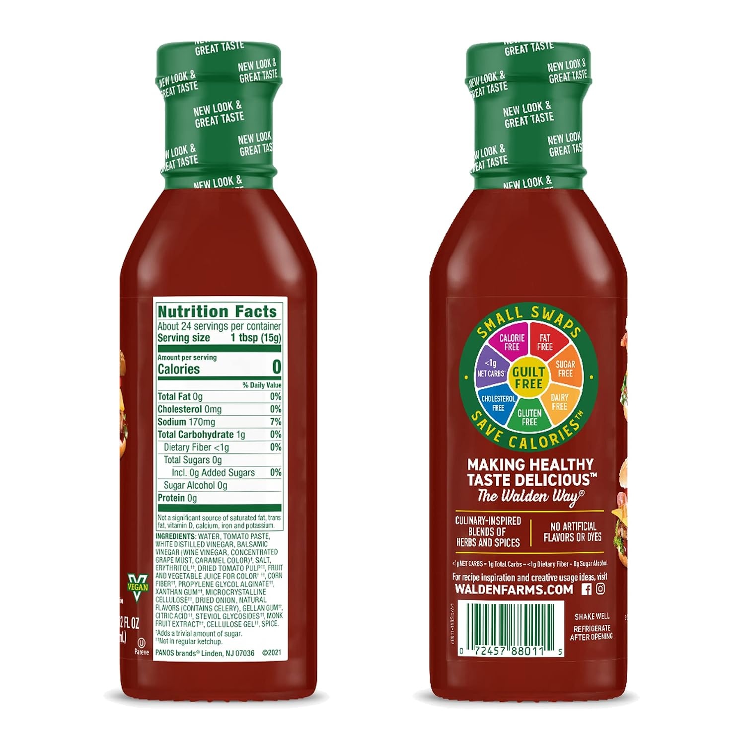 image:imageWalden Farms Hickory Smoked BBQ Sauce Zero Calorie Sugar Free Keto amp No Carb Gourmet Marinade for Chicken Ribs Pork amp More 12 oz BottleKetchup