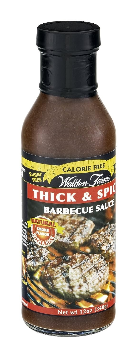 image:imageWalden Farms Hickory Smoked BBQ Sauce Zero Calorie Sugar Free Keto amp No Carb Gourmet Marinade for Chicken Ribs Pork amp More 12 oz BottleThick Spicy Barbecue