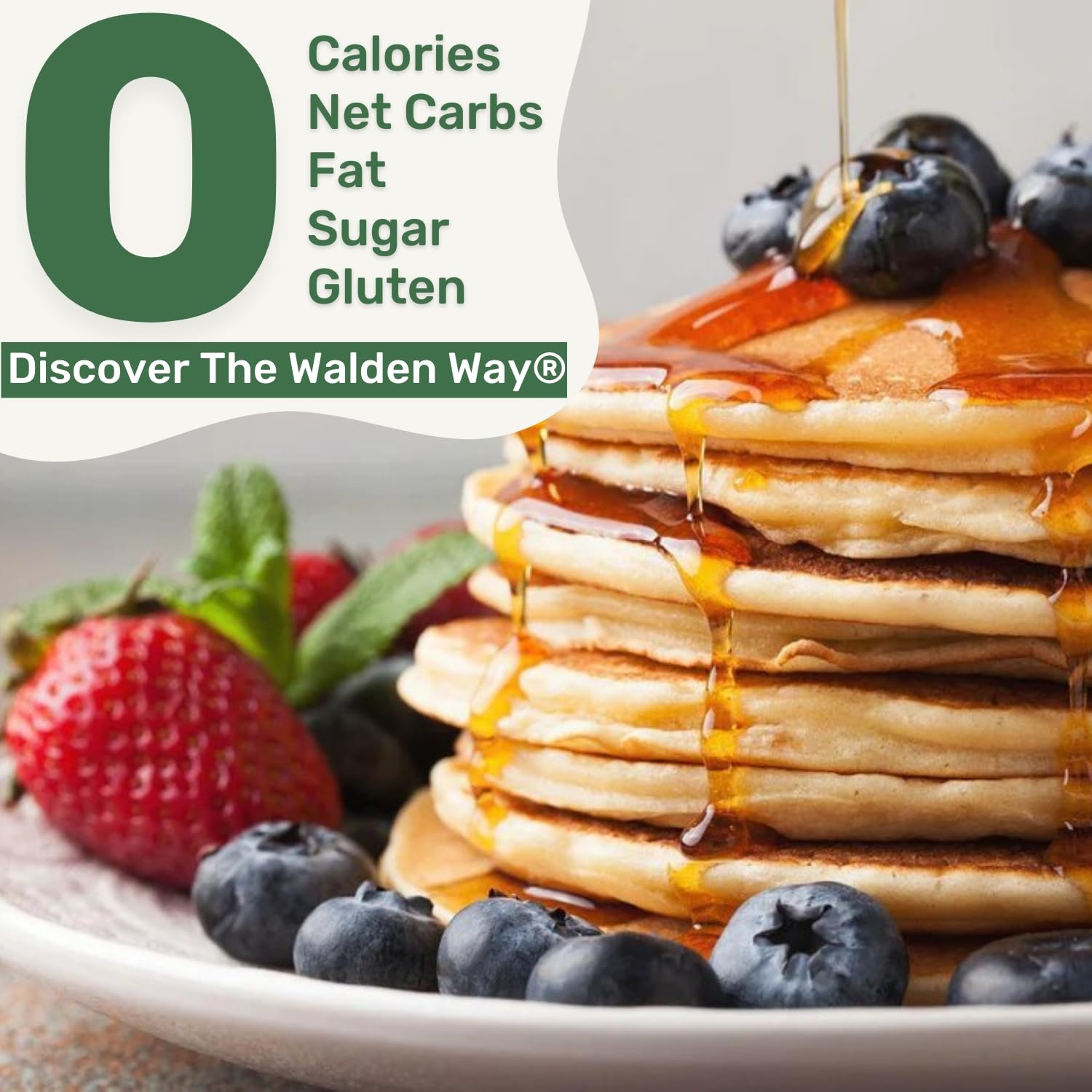 image:imageWalden Farms Original Recipe Pancake Syrup Zero Calories Vegan Kosher Keto Friendly Gluten Free 12 Fluid Ounce Pack of 6