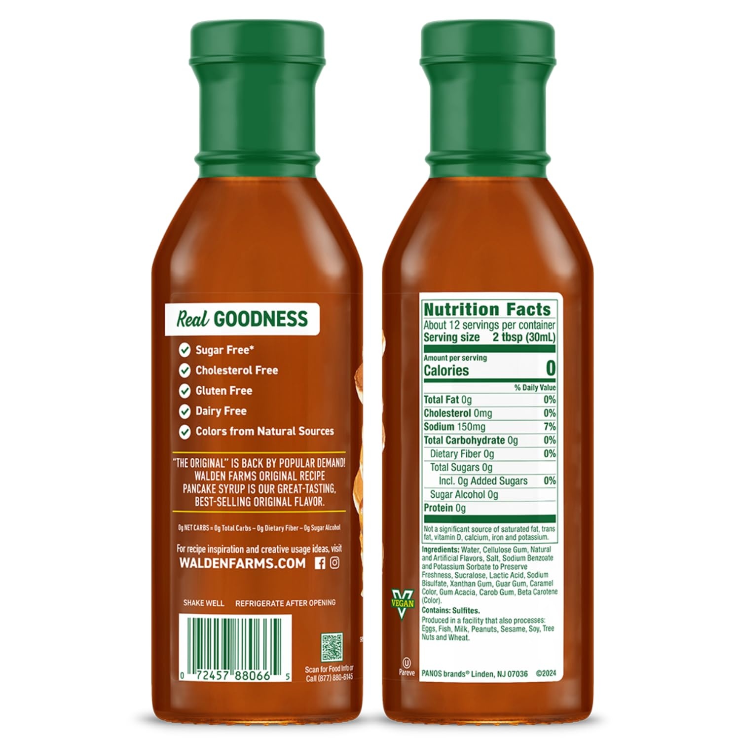 image:imageWalden Farms Original Recipe Pancake Syrup Zero Calories Vegan Kosher Keto Friendly Gluten Free 12 Fluid Ounce Pack of 6