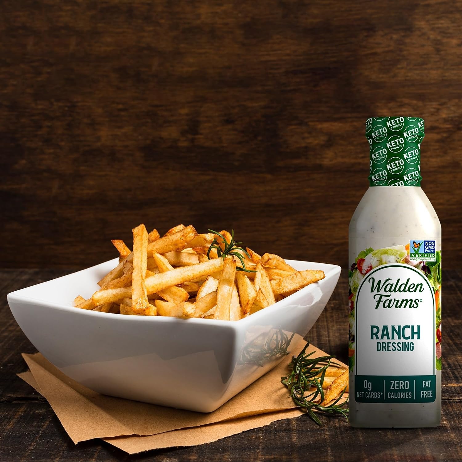 image:imageWalden Farms Ranch Dressing CalorieFree GlutenFree Low Carb KetoFriendly SugarFree Classic Ranch Flavor 12 oz Bottle x 2