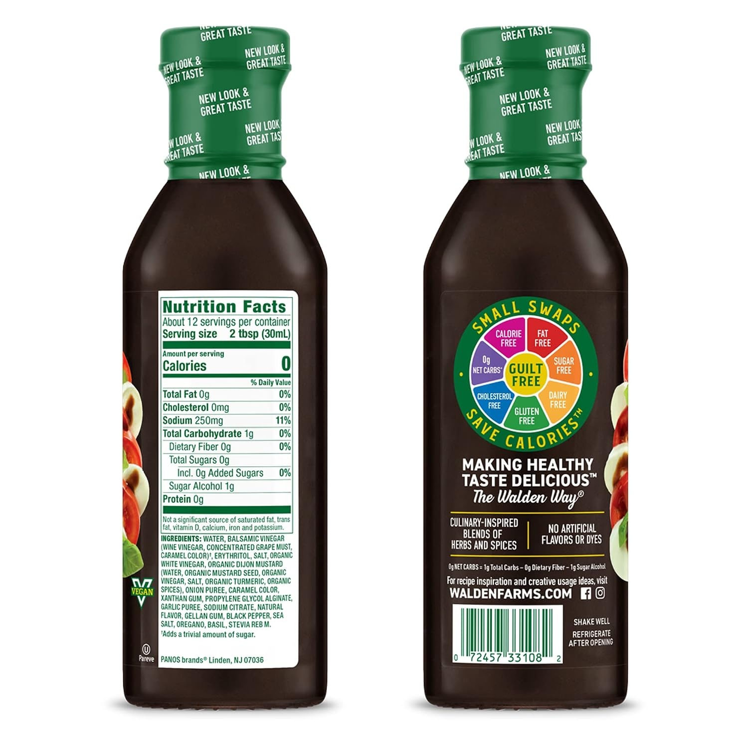 image:imageWalden Farms Ranch Dressing CalorieFree GlutenFree Low Carb KetoFriendly SugarFree DairyFree Creamy Ranch Flavor 1 Pack 12 oz BottleBalsamic Vinaigrette