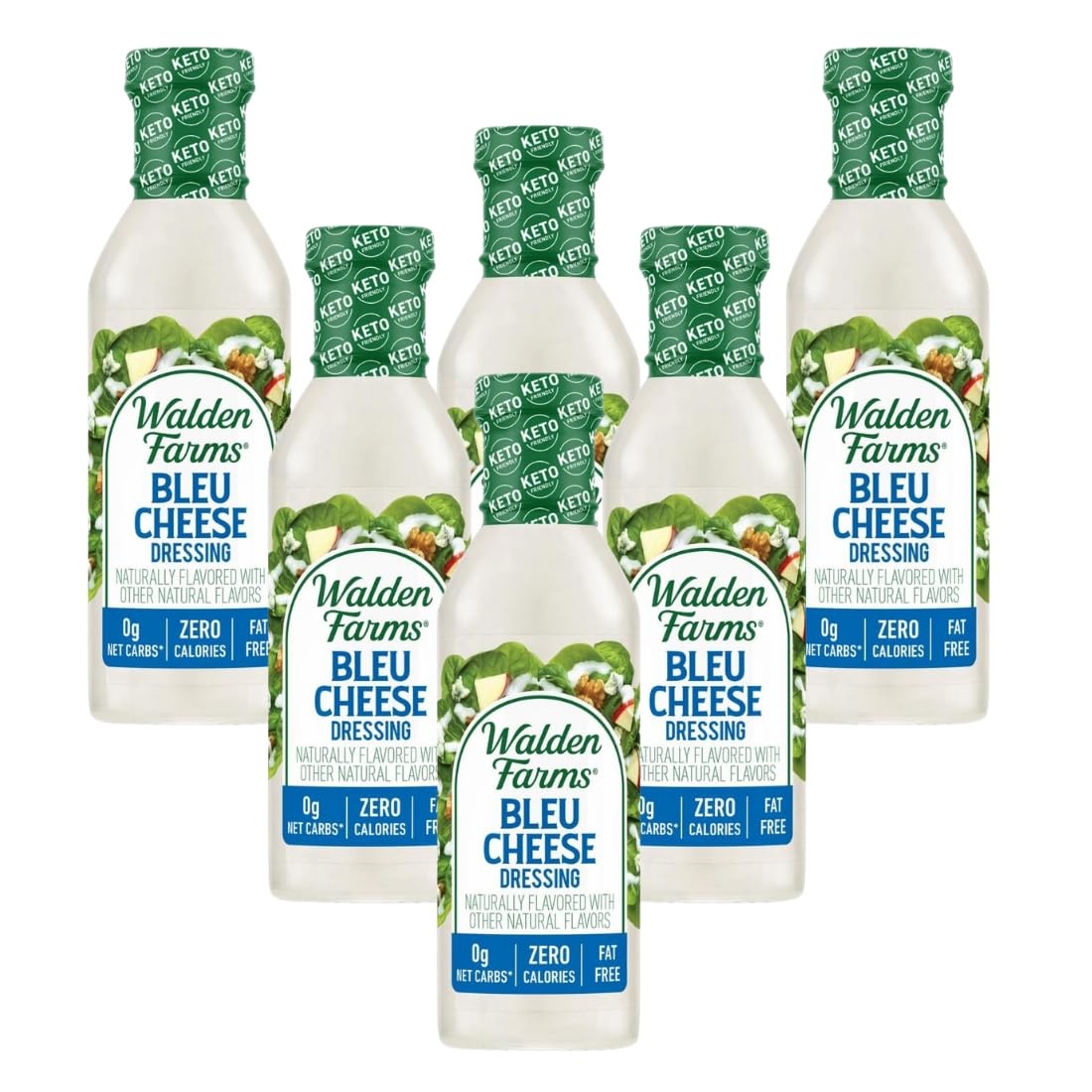 image:imageWalden Farms Ranch Dressing CalorieFree GlutenFree Low Carb KetoFriendly SugarFree DairyFree Creamy Ranch Flavor 1 Pack 12 oz BottleBleu Cheese