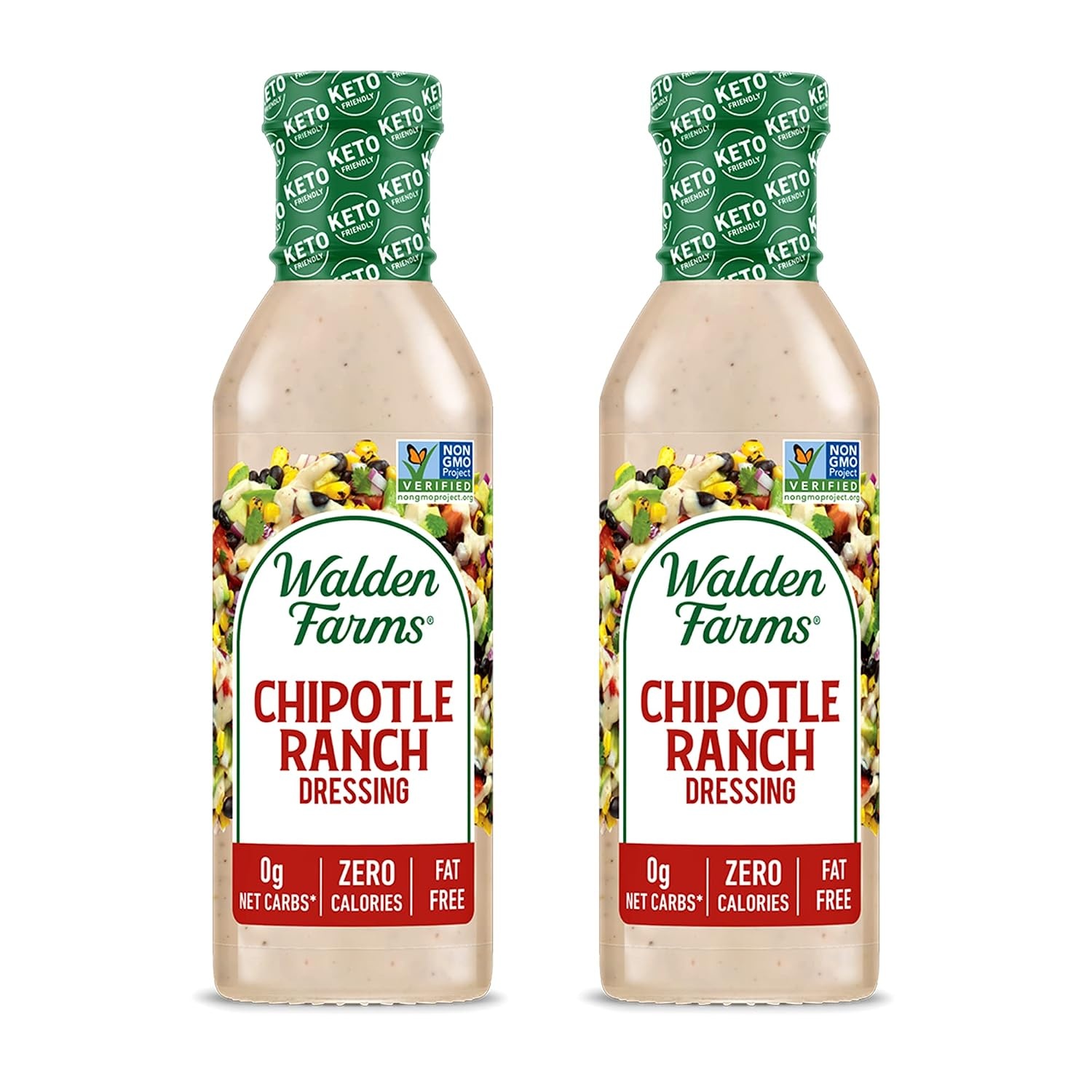 image:imageWalden Farms Ranch Dressing CalorieFree GlutenFree Low Carb KetoFriendly SugarFree DairyFree Creamy Ranch Flavor 1 Pack 12 oz BottleChipotle Ranch