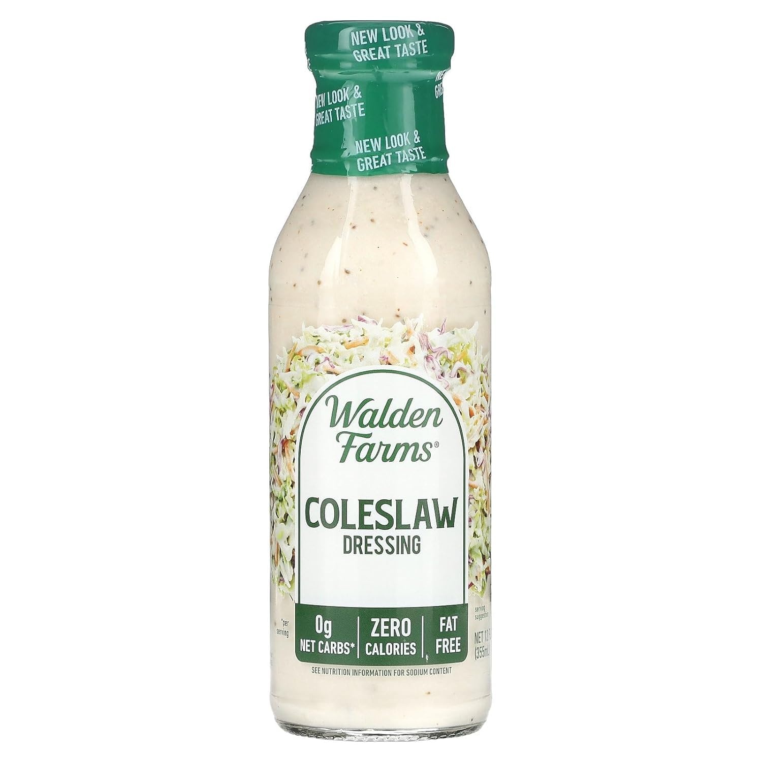 image:imageWalden Farms Ranch Dressing CalorieFree GlutenFree Low Carb KetoFriendly SugarFree DairyFree Creamy Ranch Flavor 1 Pack 12 oz BottleColeslaw Dressing