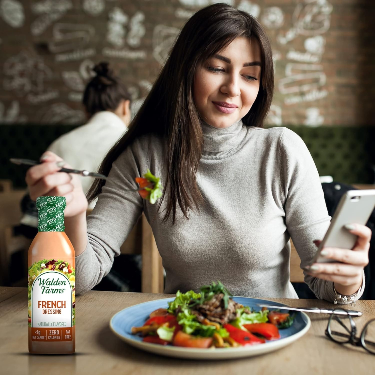 image:imageWalden Farms Ranch Dressing CalorieFree GlutenFree Low Carb KetoFriendly SugarFree DairyFree Creamy Ranch Flavor 1 Pack 12 oz BottleFrench