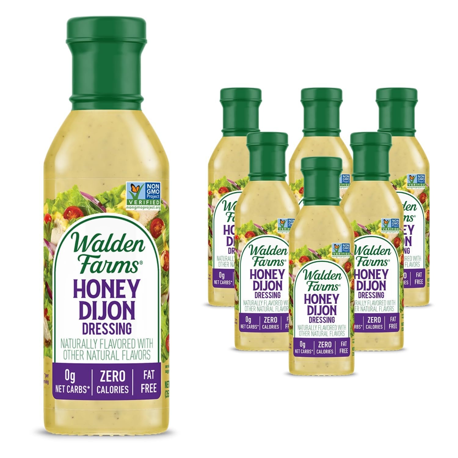image:imageWalden Farms Ranch Dressing CalorieFree GlutenFree Low Carb KetoFriendly SugarFree DairyFree Creamy Ranch Flavor 1 Pack 12 oz BottleHoney Dijon