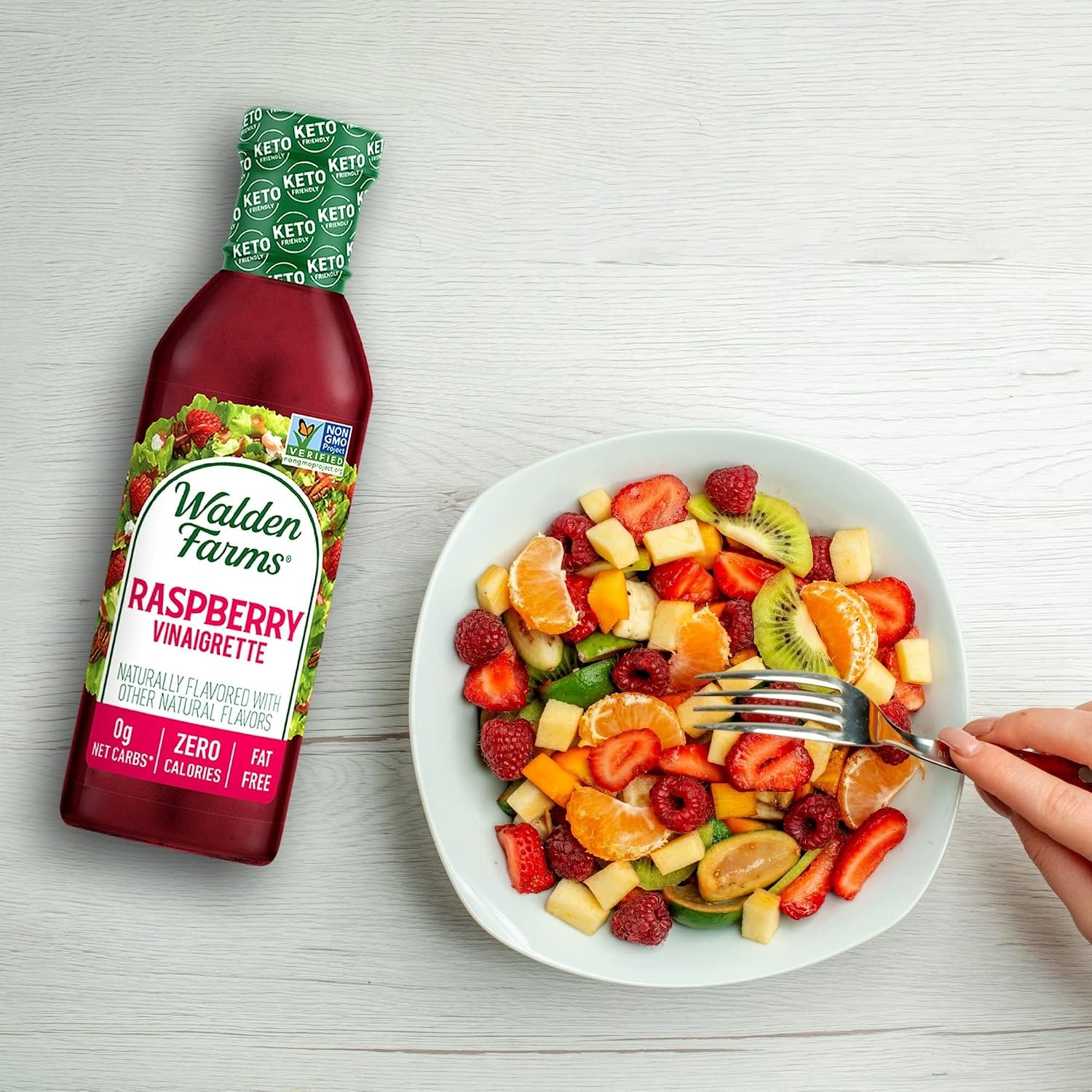 image:imageWalden Farms Ranch Dressing CalorieFree GlutenFree Low Carb KetoFriendly SugarFree DairyFree Creamy Ranch Flavor 1 Pack 12 oz BottleRaspberry Vinaigrette