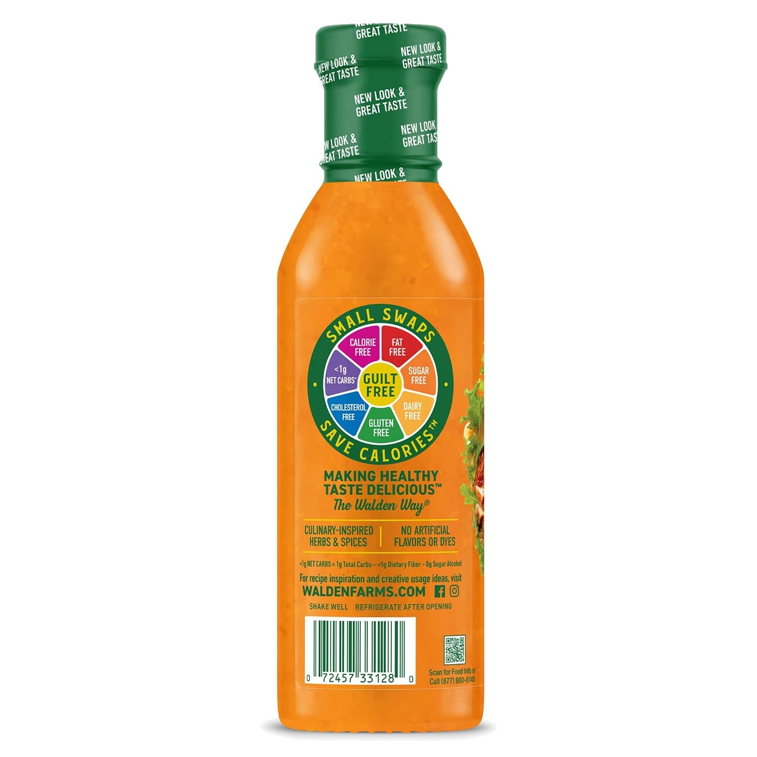 image:imageWalden Farms Ranch Dressing CalorieFree GlutenFree Low Carb KetoFriendly SugarFree DairyFree Creamy Ranch Flavor 1 Pack 12 oz BottleSpicy Buffalo Vinaigrette
