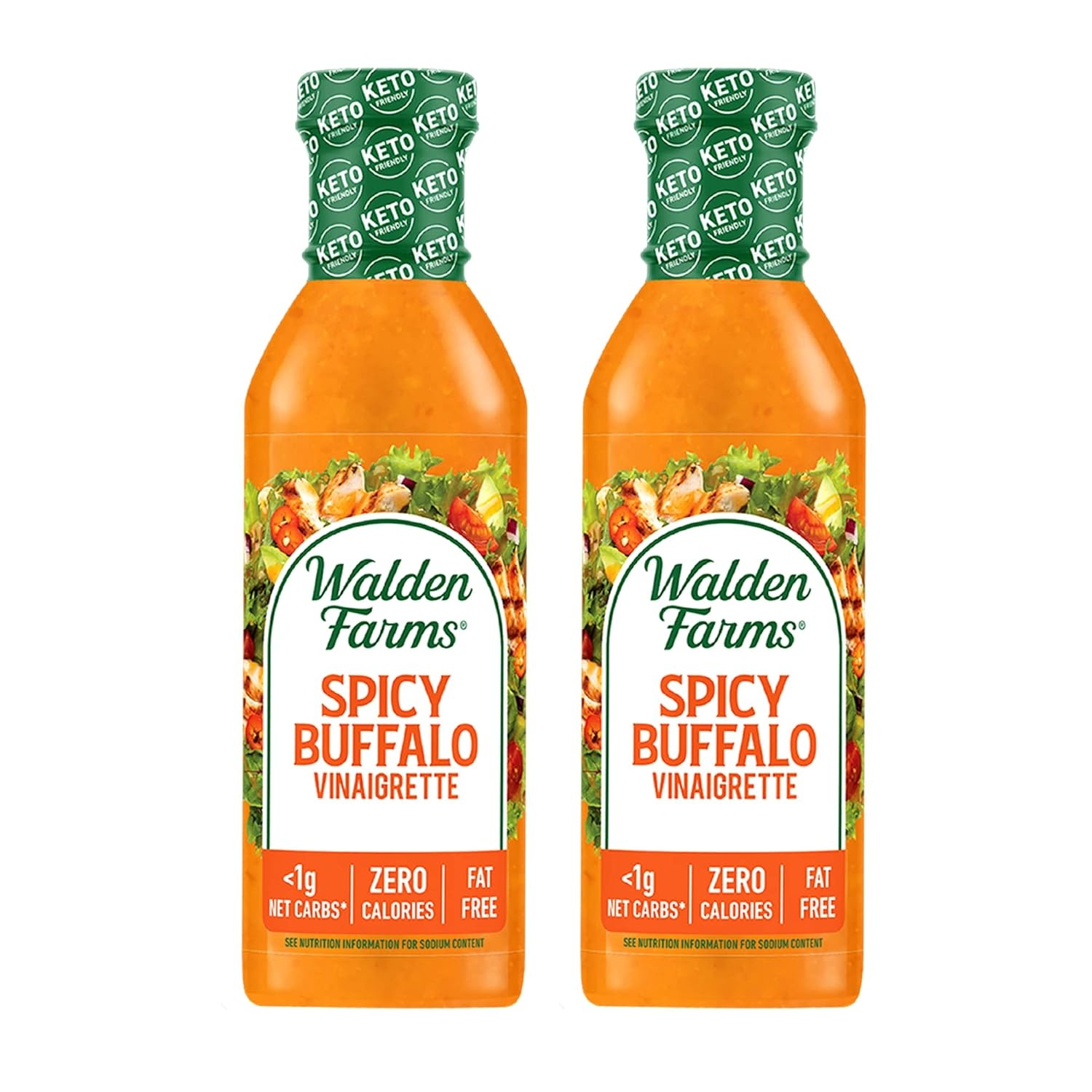 image:imageWalden Farms Ranch Dressing CalorieFree GlutenFree Low Carb KetoFriendly SugarFree DairyFree Creamy Ranch Flavor 1 Pack 12 oz BottleSpicy Buffalo Vinaigrette
