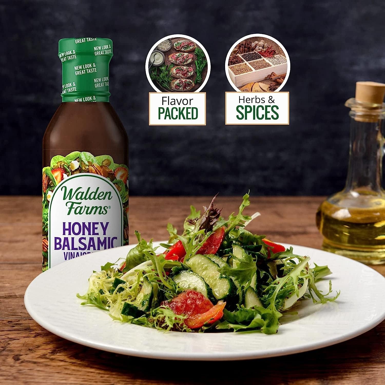 image:imageWalden Farms Ranch Dressing CalorieFree GlutenFree Low Carb KetoFriendly SugarFree DairyFree Creamy Ranch Flavor 1 Pack 12 oz BottleSuper Fruits Balsamic Vinaigrette