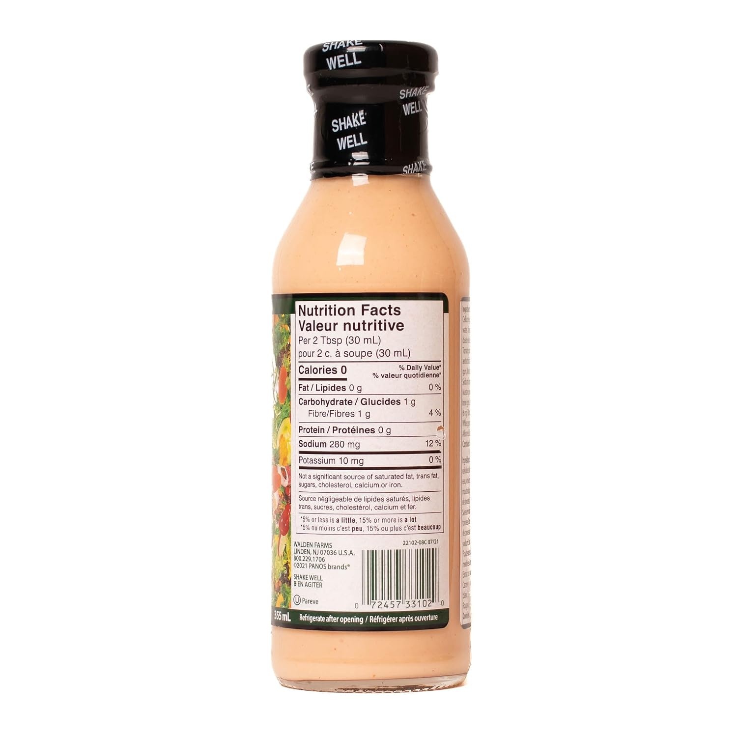 image:imageWalden Farms Ranch Dressing CalorieFree GlutenFree Low Carb KetoFriendly SugarFree DairyFree Creamy Ranch Flavor 1 Pack 12 oz BottleThousand Island