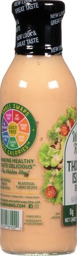 image:imageWalden Farms Ranch Dressing CalorieFree GlutenFree Low Carb KetoFriendly SugarFree DairyFree Creamy Ranch Flavor 1 Pack 12 oz BottleThousand Island