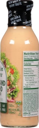 image:imageWalden Farms Ranch Dressing CalorieFree GlutenFree Low Carb KetoFriendly SugarFree DairyFree Creamy Ranch Flavor 1 Pack 12 oz BottleThousand Island