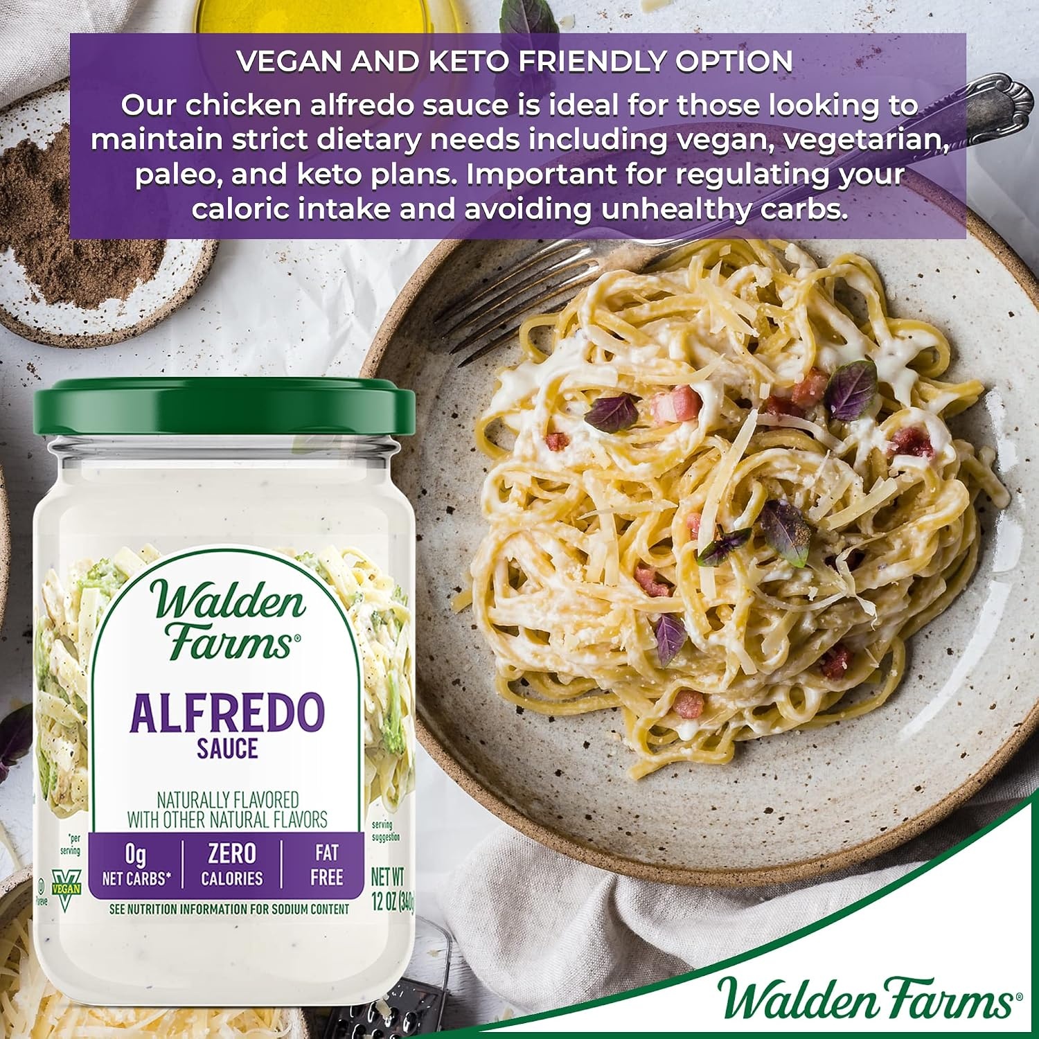 image:imageWalden Farms Sauce 12 Fl Oz Pack of 6 Hickory Smoked BarbecueAlfredo