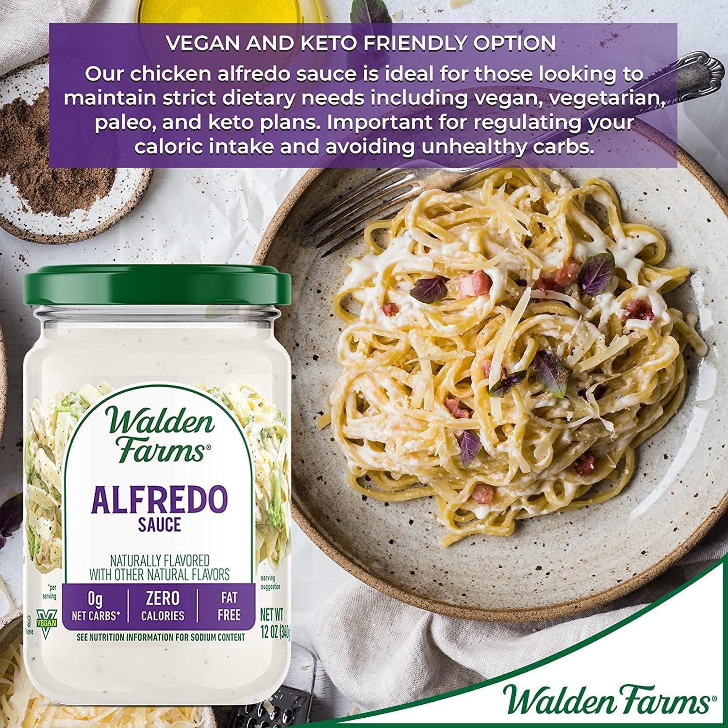 image:imageWalden Farms Sauce 12 Fl Oz Pack of 6 Hickory Smoked BarbecueAlfredo