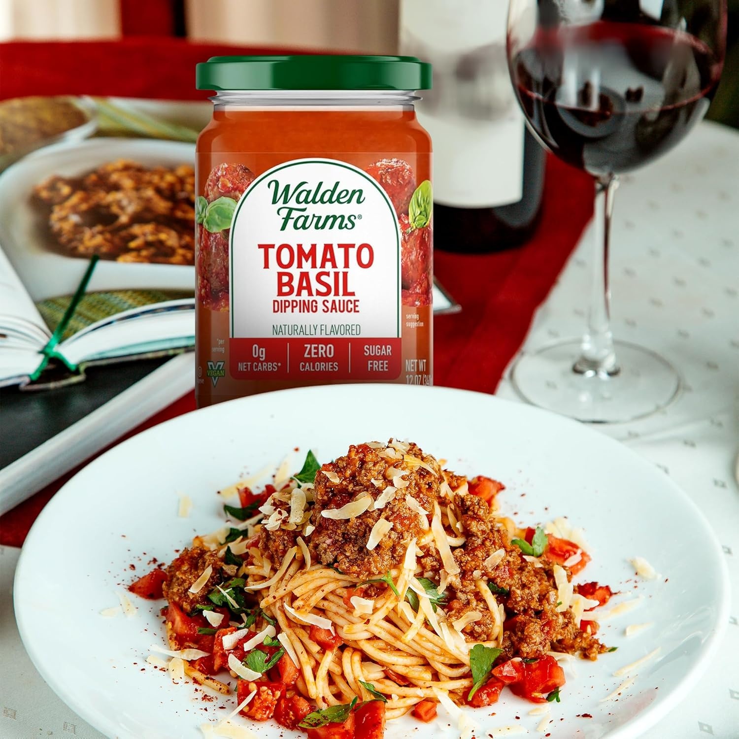 image:imageWalden Farms Sauce 12 Fl Oz Pack of 6 Hickory Smoked BarbecueGarlic Herb Tomato Basil Alfredo