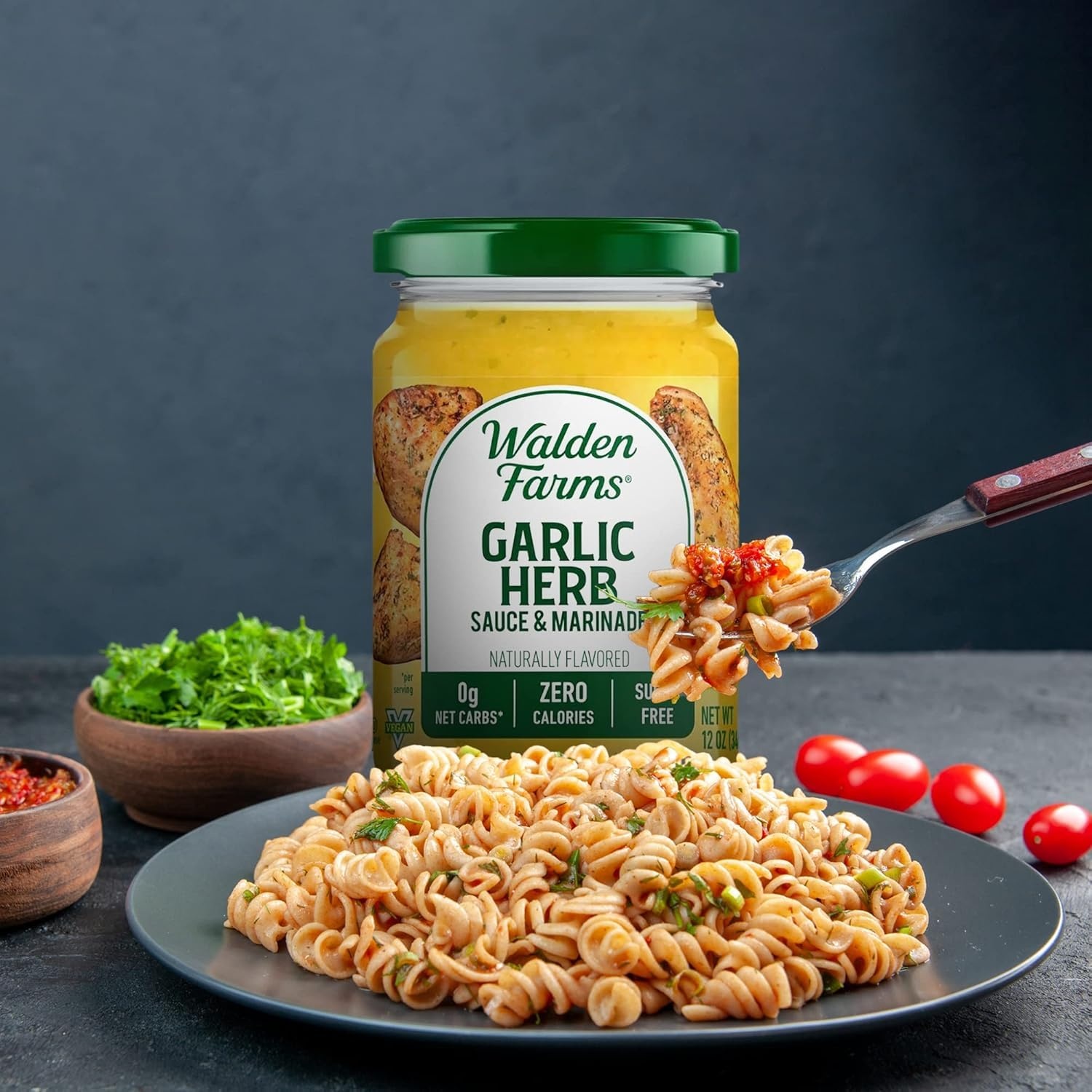 image:imageWalden Farms Sauce 12 Fl Oz Pack of 6 Hickory Smoked BarbecueGarlic Herb