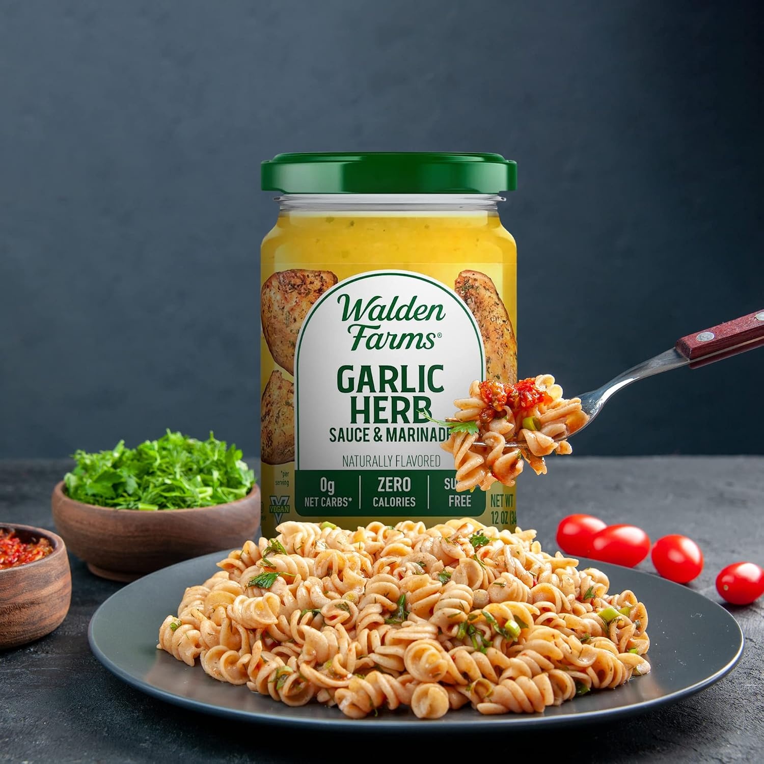 image:imageWalden Farms Sauce 12 Fl Oz Pack of 6 Hickory Smoked BarbecueGarlic Herb