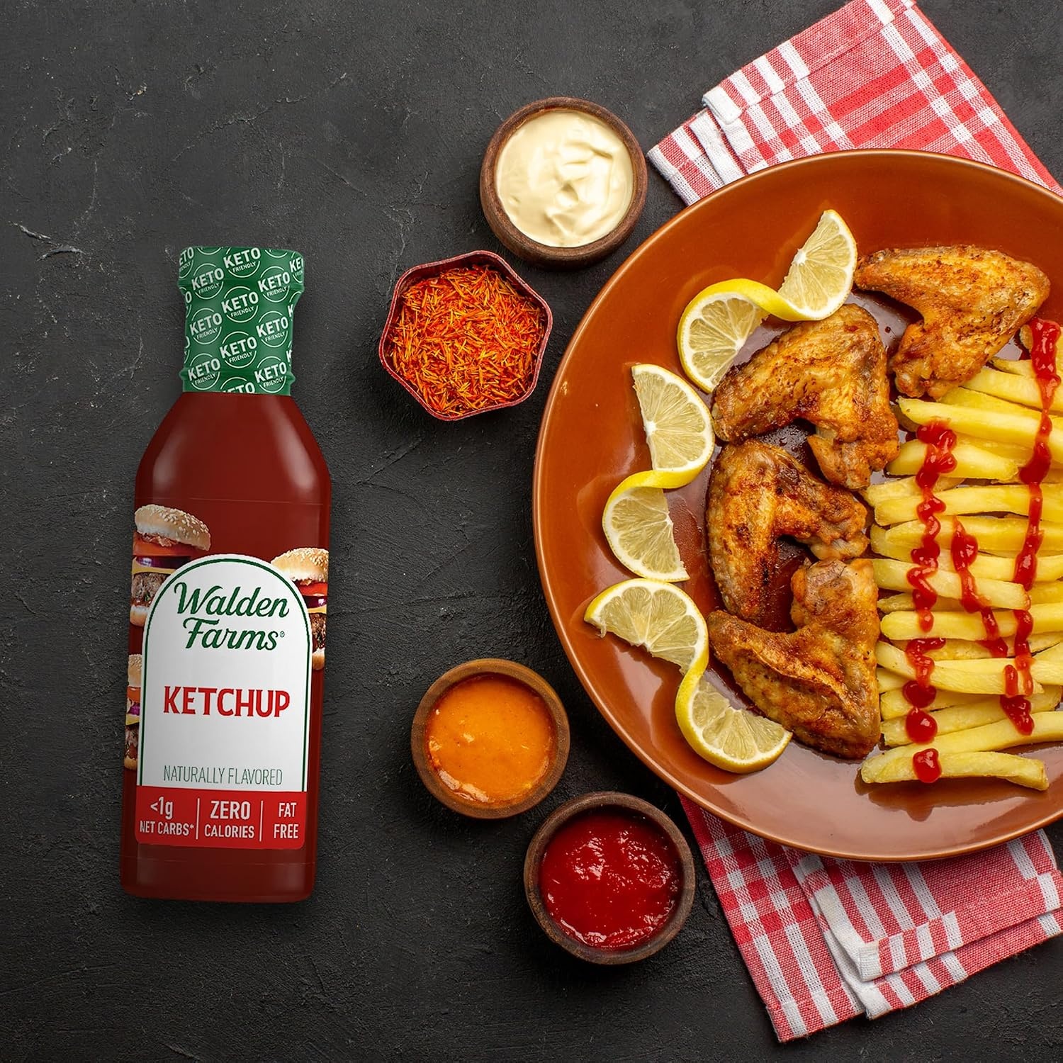 image:imageWalden Farms Sauce 12 Fl Oz Pack of 6 Hickory Smoked BarbecueKetchup Original Barbecue Seafood