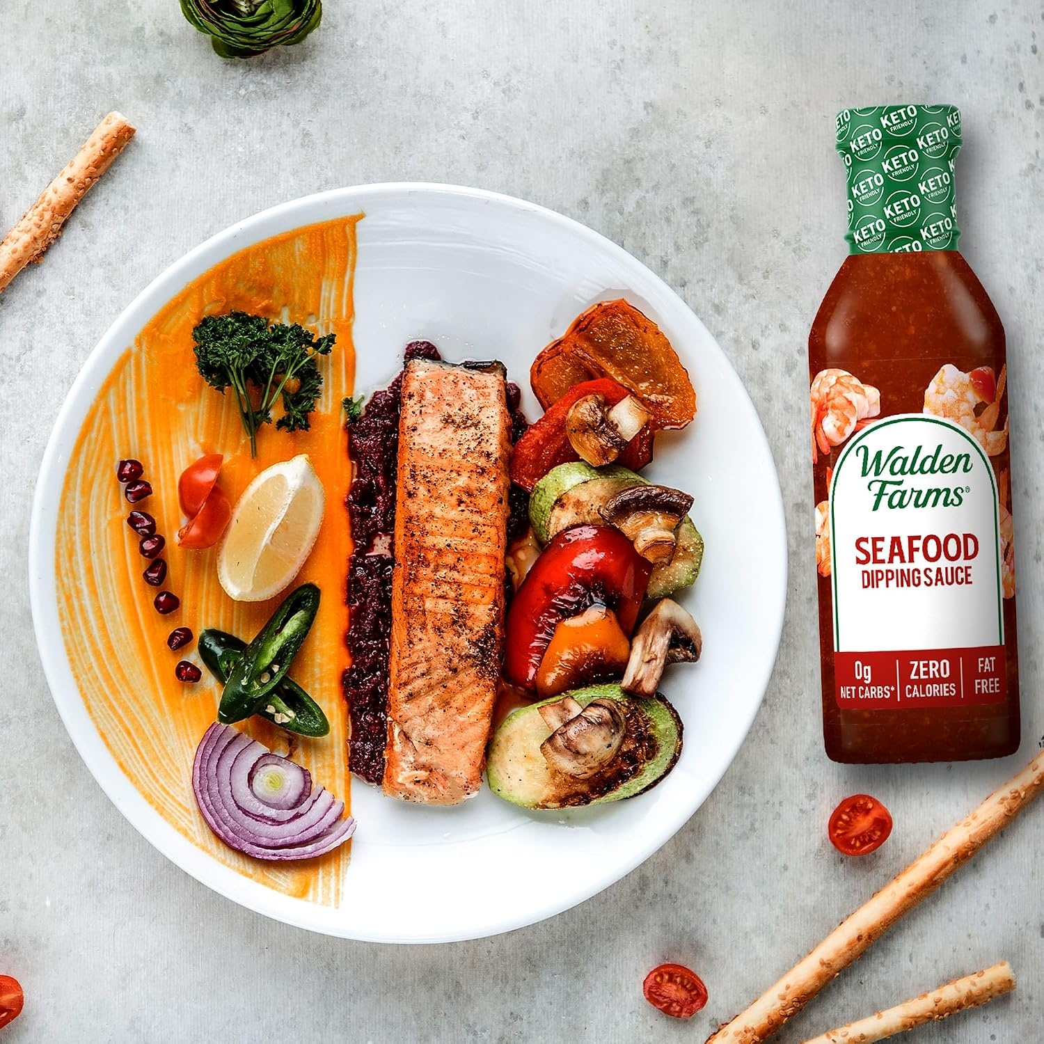 image:imageWalden Farms Sauce 12 Fl Oz Pack of 6 Hickory Smoked BarbecueSeafood