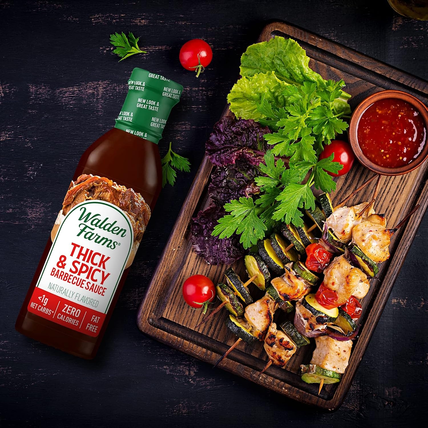 image:imageWalden Farms Sauce 12 Fl Oz Pack of 6 Hickory Smoked BarbecueThick Spicy Barbecue