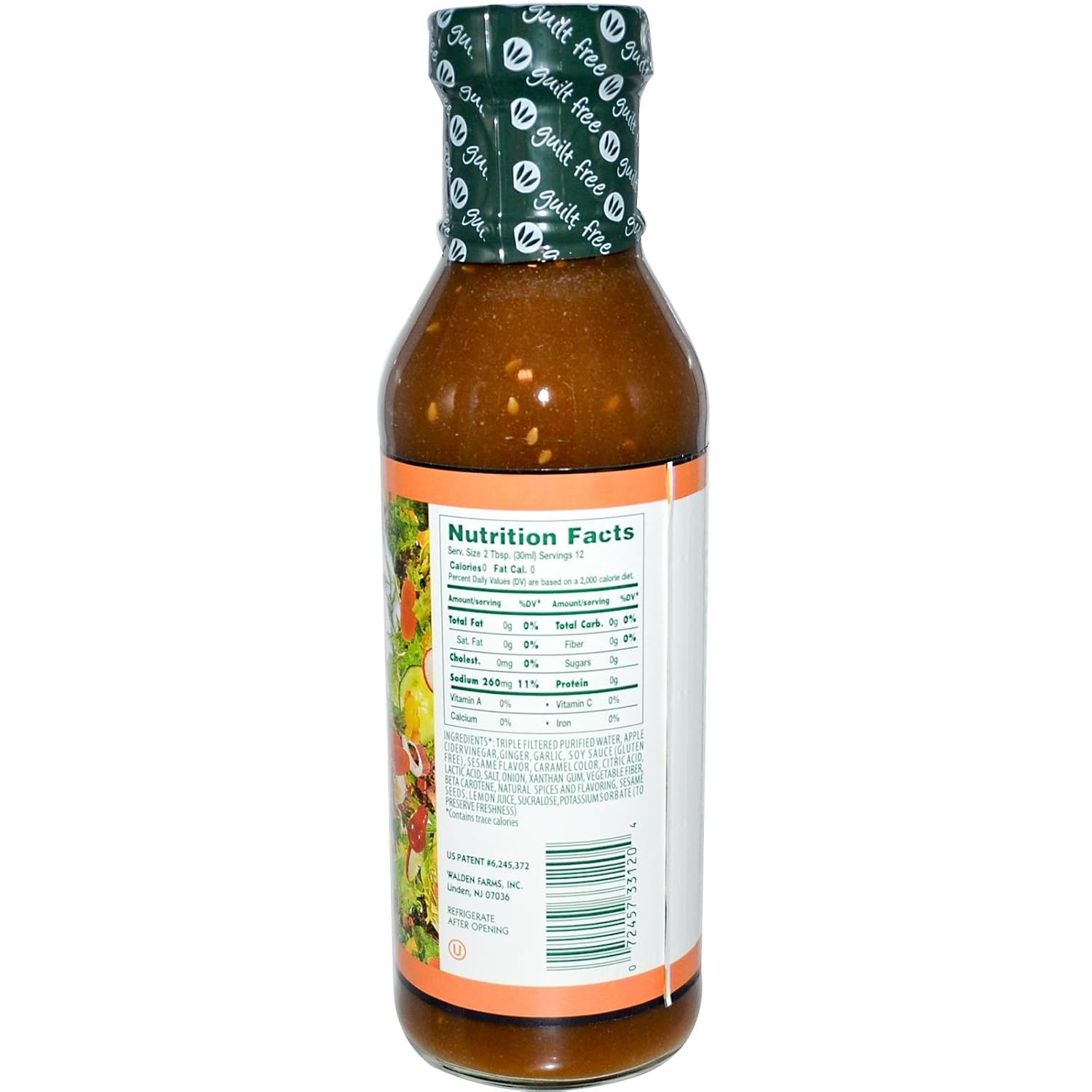 image:imageWalden Farms Sesame Ginger Salad Dressing 6x12 Oz