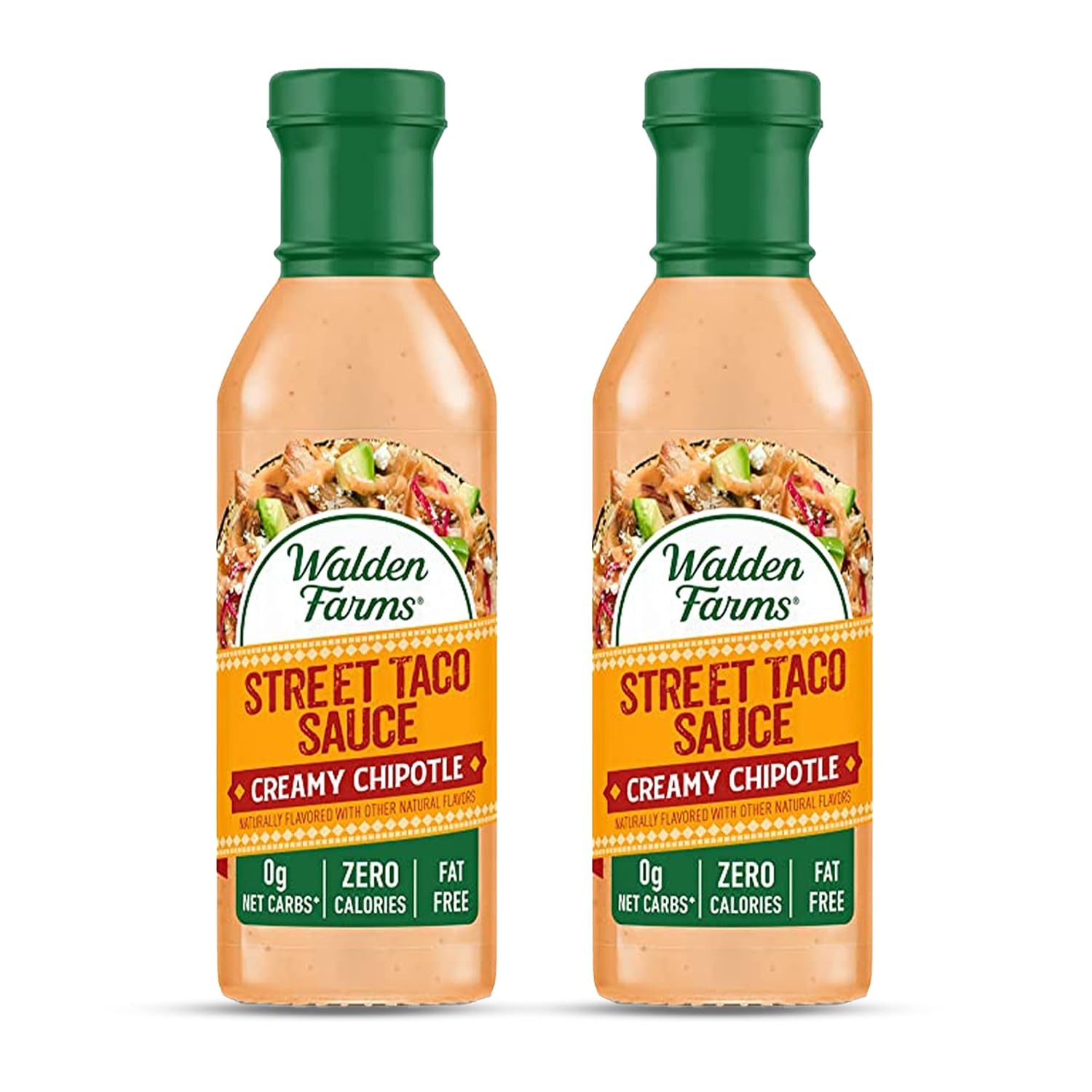 image:imageWalden Farms Street Taco Sauce Lime Crema CalorieFree GlutenFree Low Carb KetoFriendly SugarFree Tangy Lime Crema Flavor 12 oz BottleCreamy Chipotle