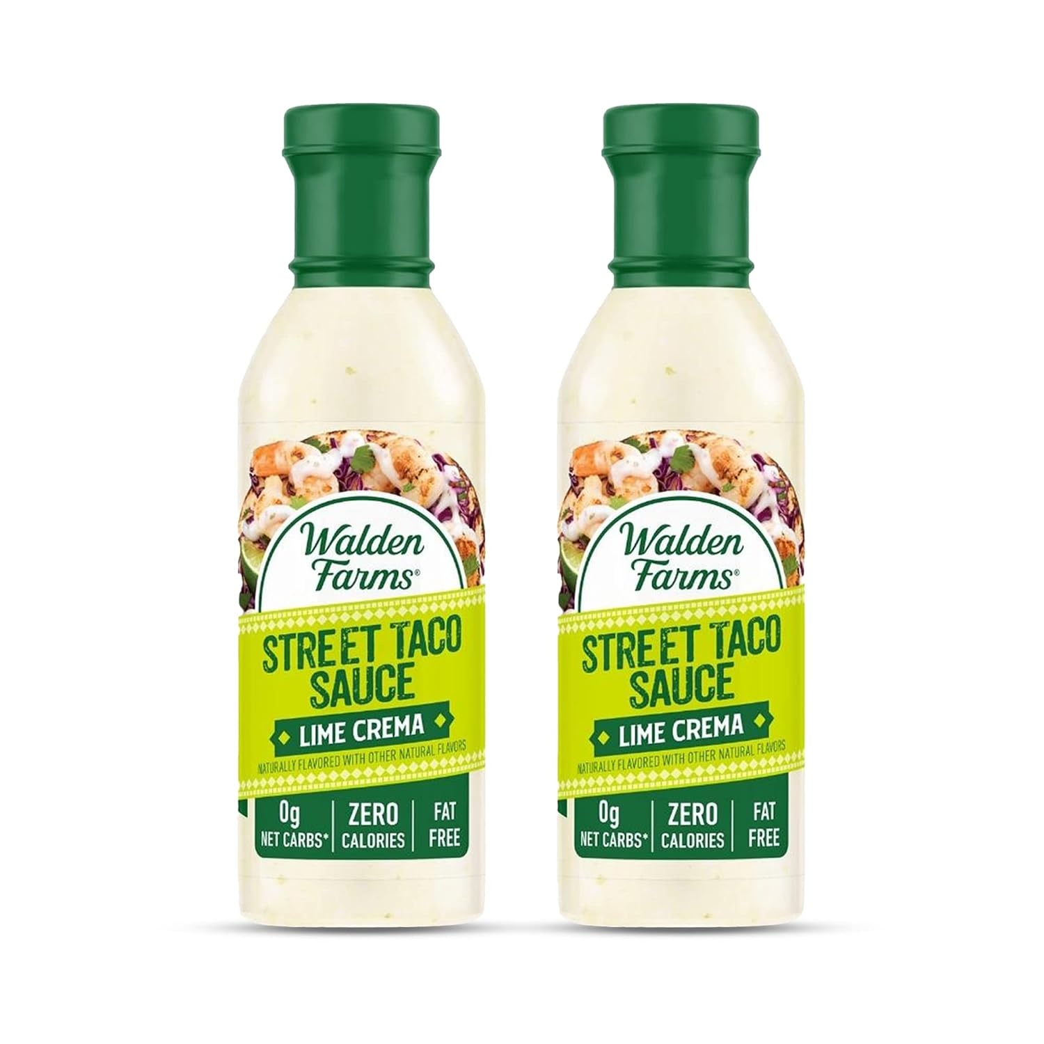 image:imageWalden Farms Street Taco Sauce Lime Crema CalorieFree GlutenFree Low Carb KetoFriendly SugarFree Tangy Lime Crema Flavor 12 oz BottleLime Crema