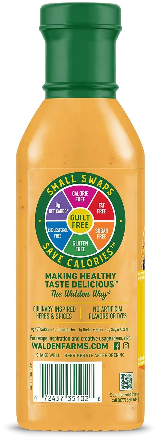 image:imageWalden Farms Street Taco Sauce Lime Crema CalorieFree GlutenFree Low Carb KetoFriendly SugarFree Tangy Lime Crema Flavor 12 oz BottleQueso