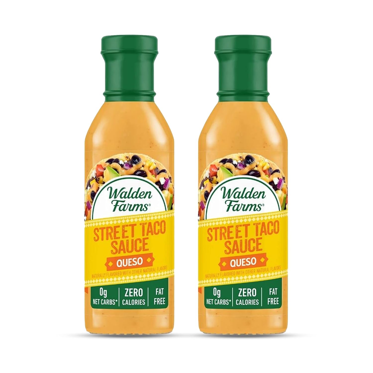 image:imageWalden Farms Street Taco Sauce Lime Crema CalorieFree GlutenFree Low Carb KetoFriendly SugarFree Tangy Lime Crema Flavor 12 oz BottleQueso