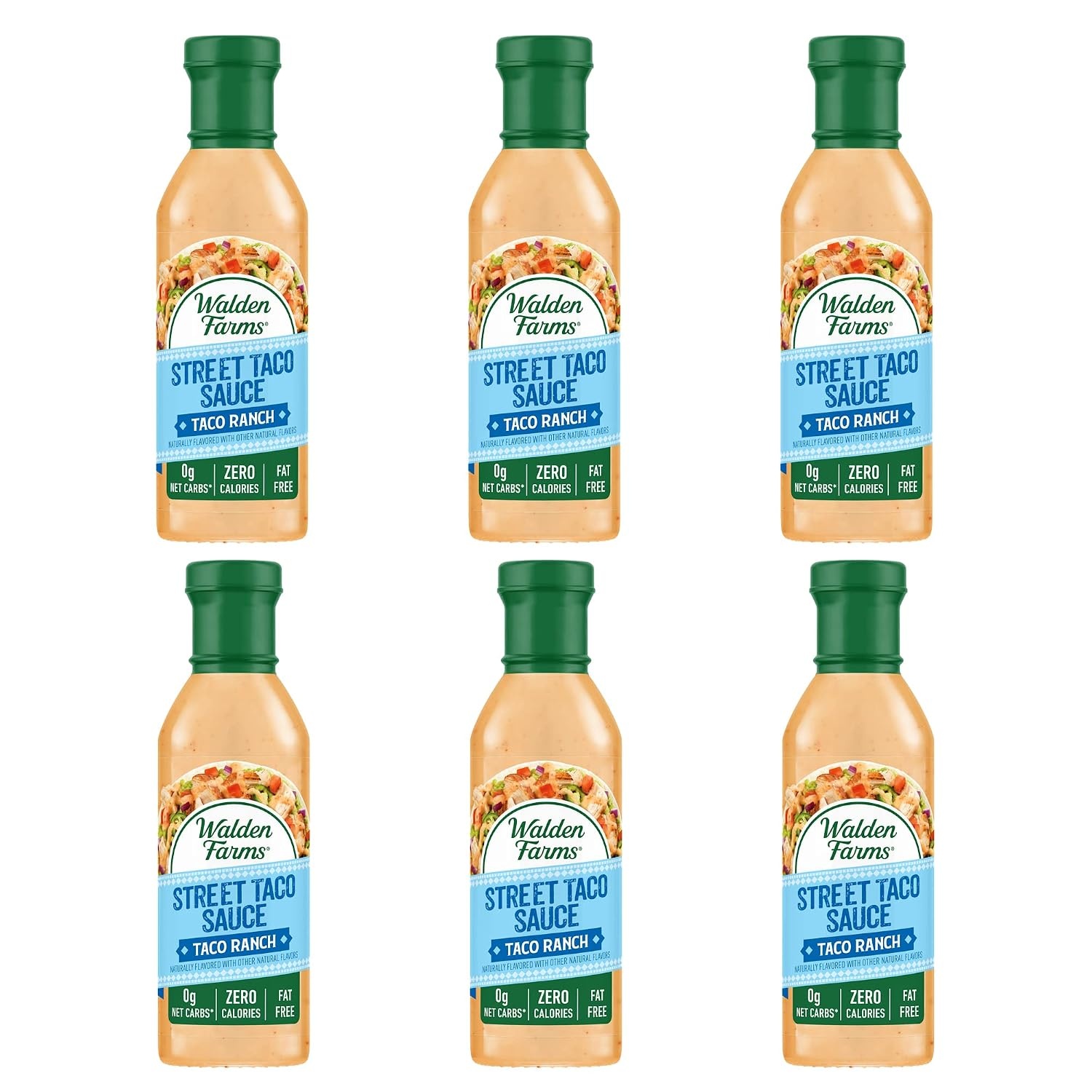 image:imageWalden Farms Street Taco Sauce Lime Crema CalorieFree GlutenFree Low Carb KetoFriendly SugarFree Tangy Lime Crema Flavor 12 oz BottleTaco Ranch
