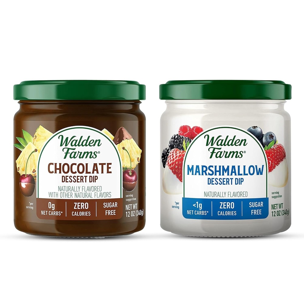 image:imageWalden Farms Caramel Dessert Dip Zero Calorie Sugar Free Keto amp Fat Free Sweet Topping for Apples Desserts amp More 2Pack 12 oz BottlesVariety Of Chocolate Marshmallow