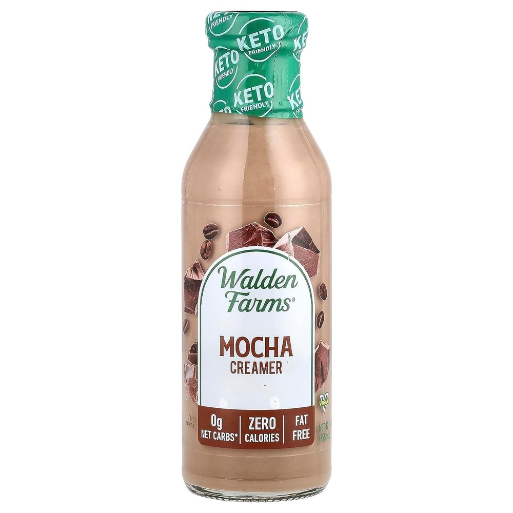 image:imageWalden Farms Coffee Creamers Variety Pack Original Sweet Cream Mocha Hazelnut amp French Vanilla Zero Calorie DairyFree Low Carb KetoFriendly SugarFree 5Pack 12 oz BottlesMocha