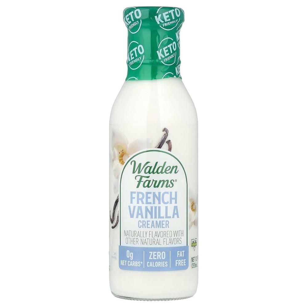 image:imageWalden Farms Coffee Creamers Variety Pack Original Sweet Cream Mocha Hazelnut amp French Vanilla Zero Calorie DairyFree Low Carb KetoFriendly SugarFree 5Pack 12 oz BottlesFrench Vanilla