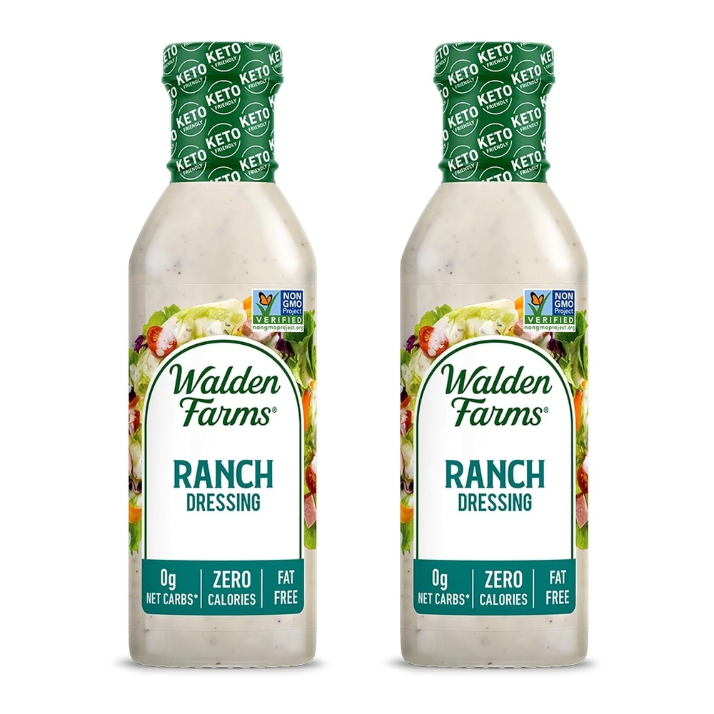 image:imageWalden Farms Ranch Dressing CalorieFree GlutenFree Low Carb KetoFriendly SugarFree Classic Ranch Flavor 12 oz Bottle x 2