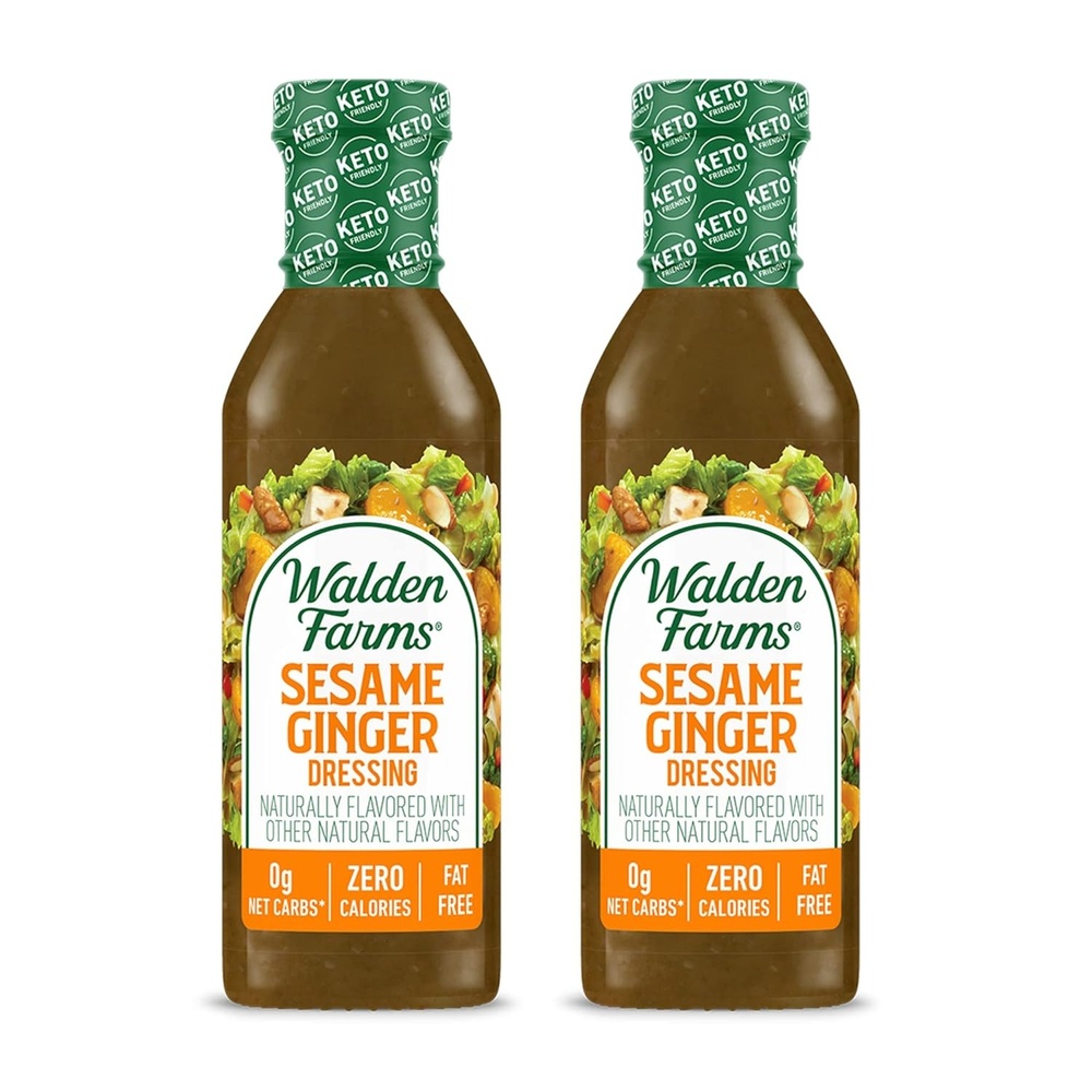 image:imageWalden Farms Ranch Dressing CalorieFree GlutenFree Low Carb KetoFriendly SugarFree DairyFree Creamy Ranch Flavor 1 Pack 12 oz BottleSesame Ginger