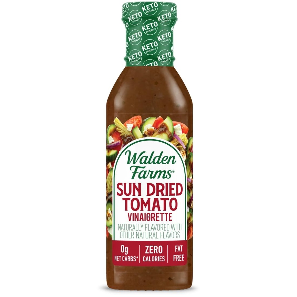 image:imageWalden Farms Ranch Dressing CalorieFree GlutenFree Low Carb KetoFriendly SugarFree DairyFree Creamy Ranch Flavor 1 Pack 12 oz BottleSun Dried Tomato Vinaigrette