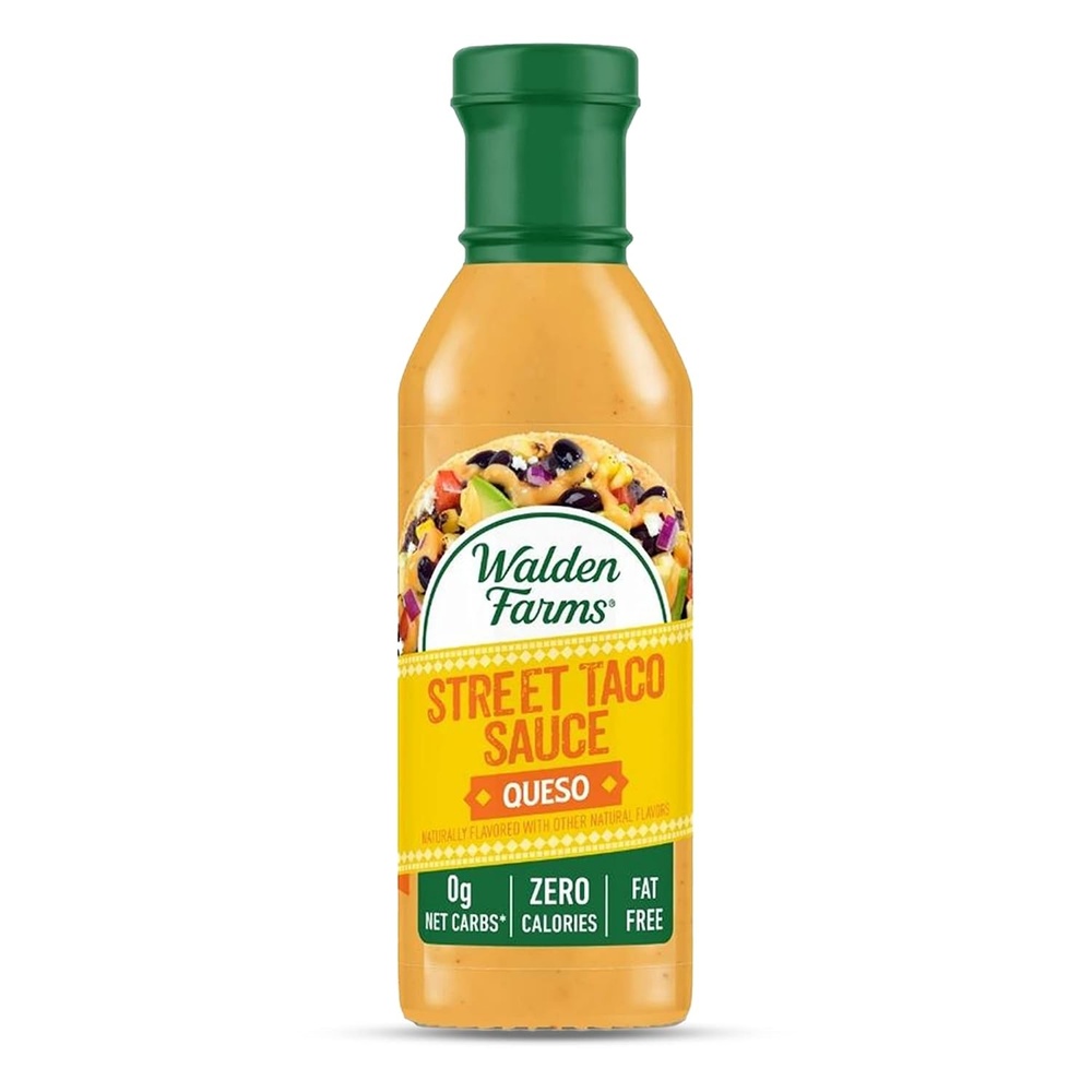 image:imageWalden Farms Street Taco Sauce Lime Crema CalorieFree GlutenFree Low Carb KetoFriendly SugarFree Tangy Lime Crema Flavor 12 oz BottleQueso